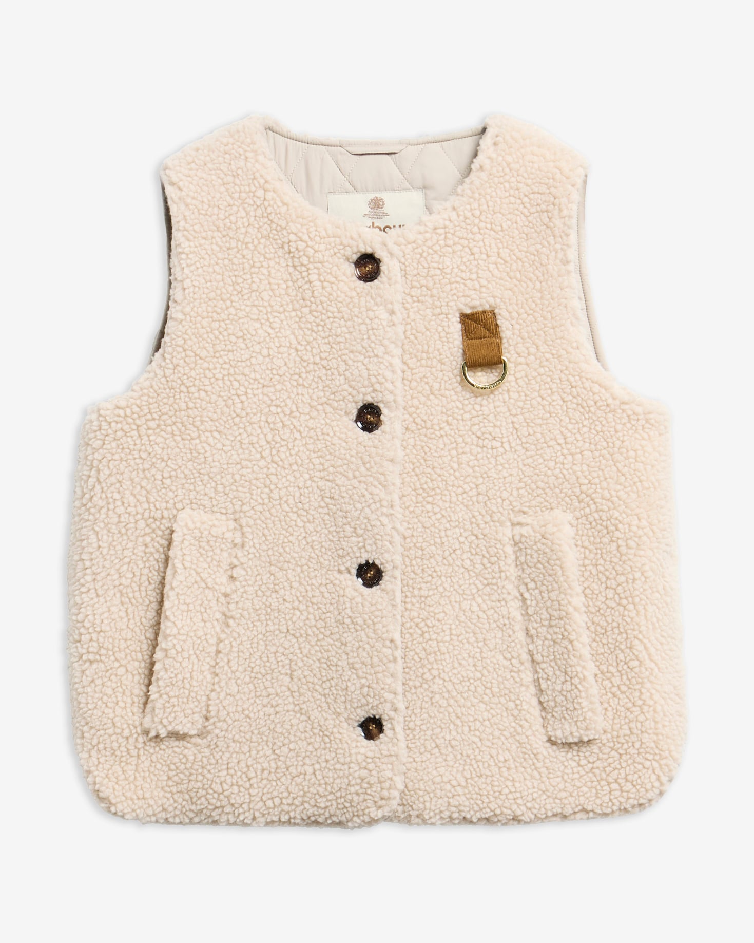 Bowes Fleece Gilet Ecru