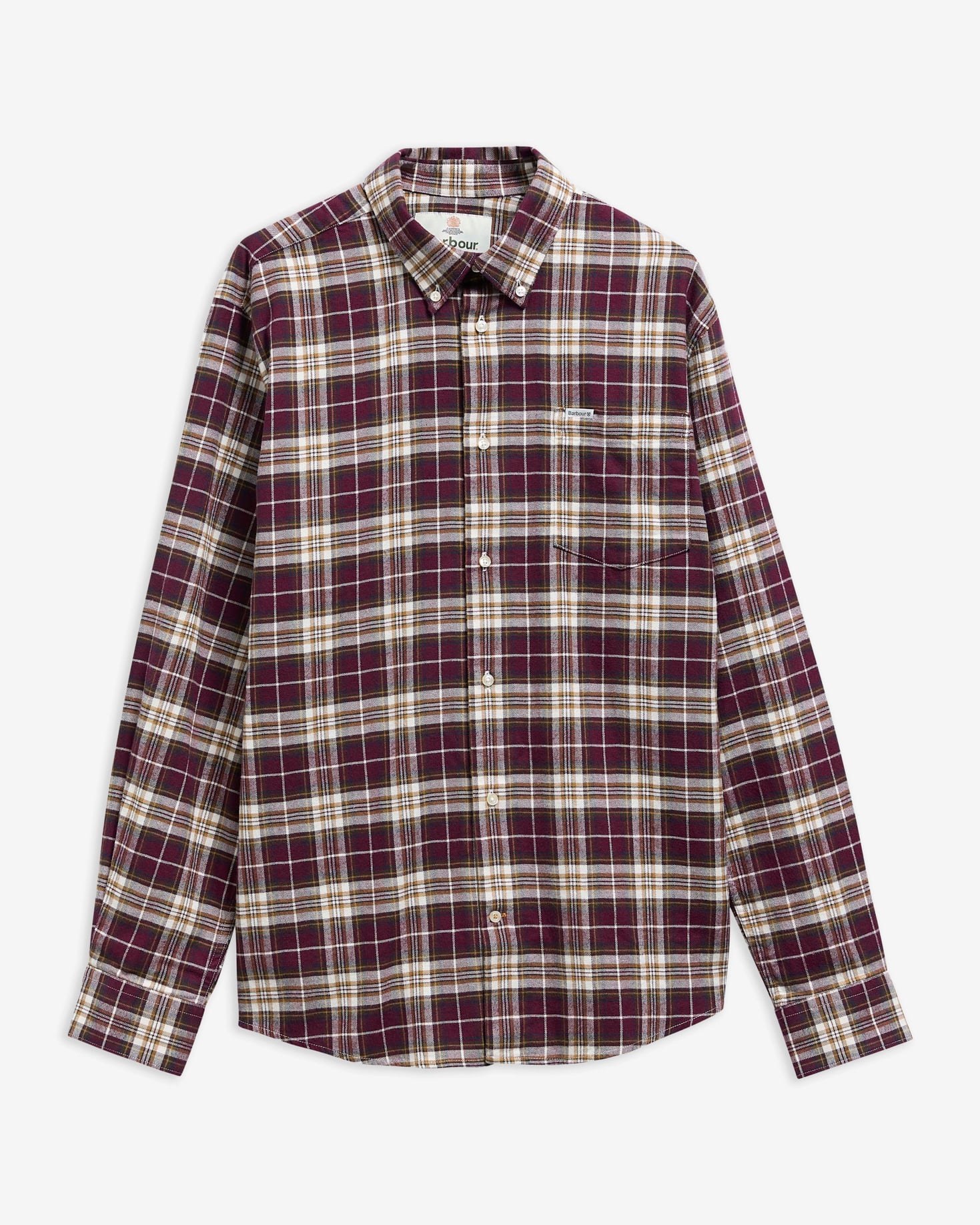 Hemd Telfield Long-Sleeved Regular Dark Bordeaux