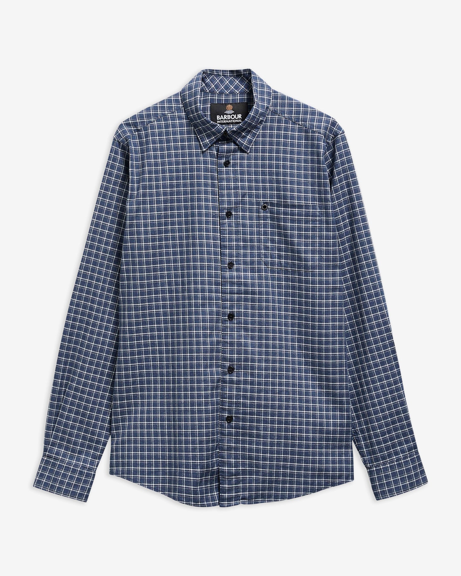 Malkin Tailored Long-Sleeved Shirt Washed Charcoal