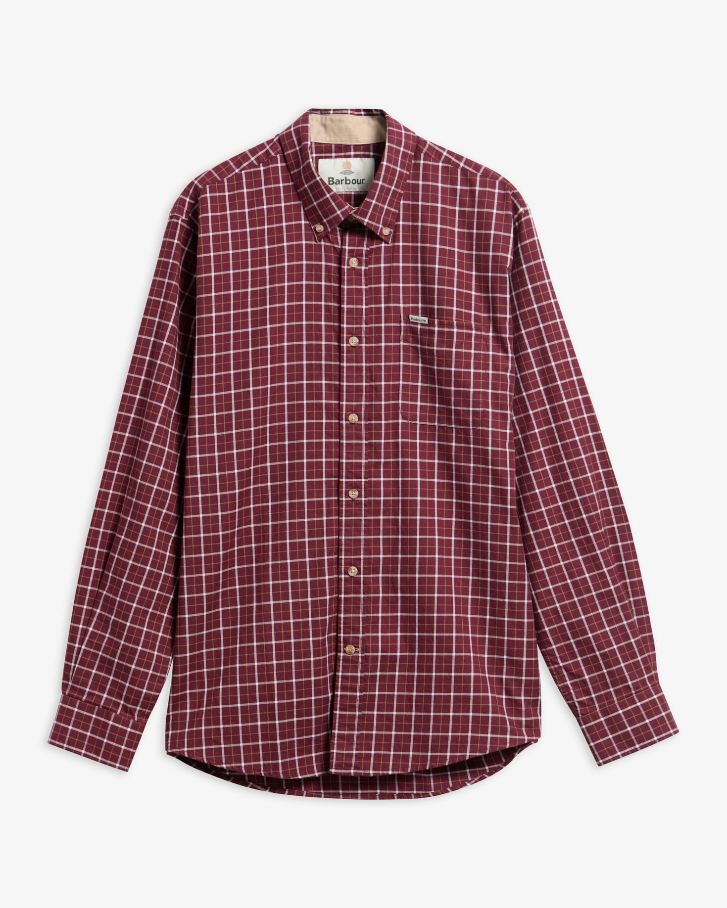Bank Regular Long-Sleeved Shirt Dark Bordeaux