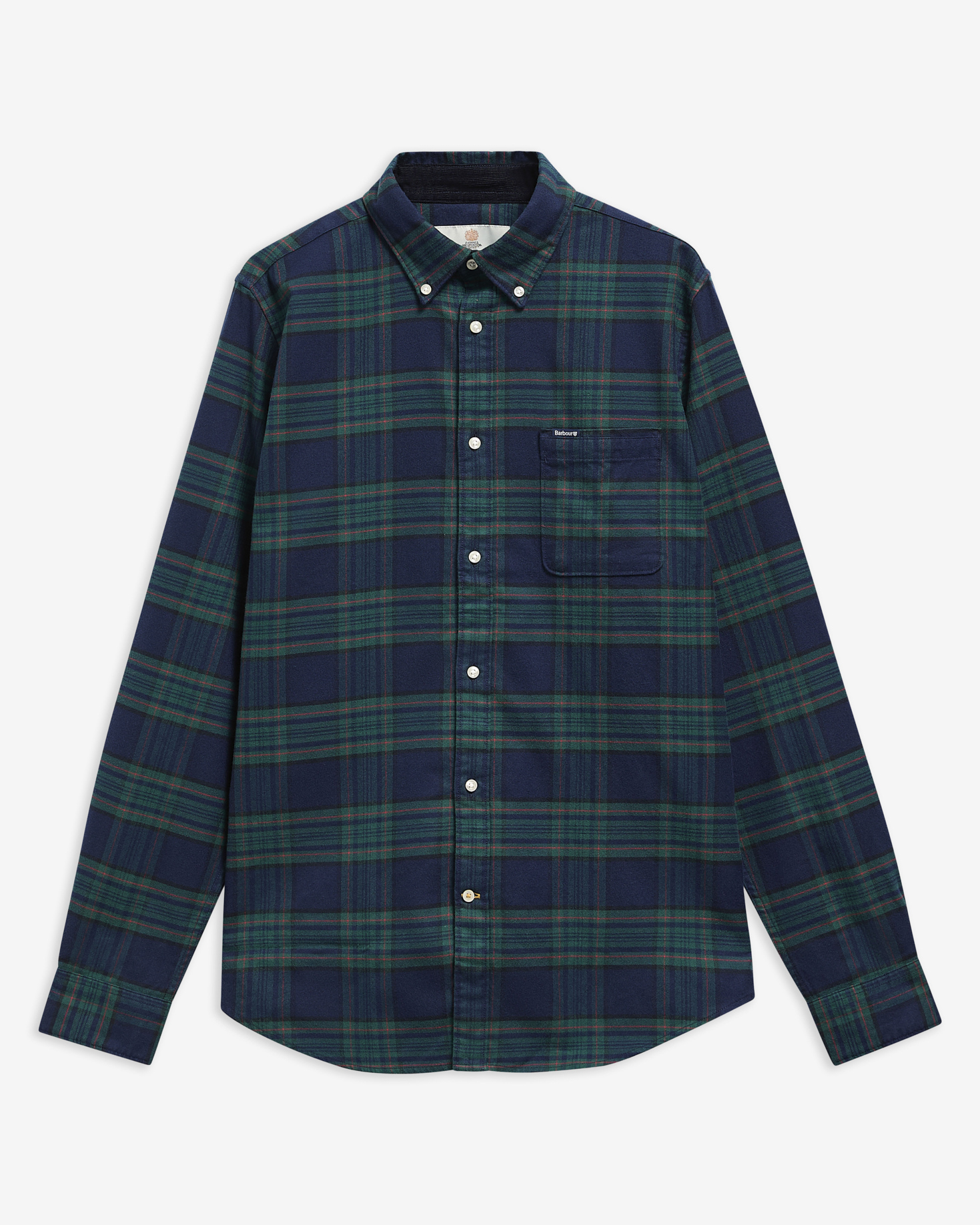 Portdown Tailored Long-Sleeved Shirt Dark Navy