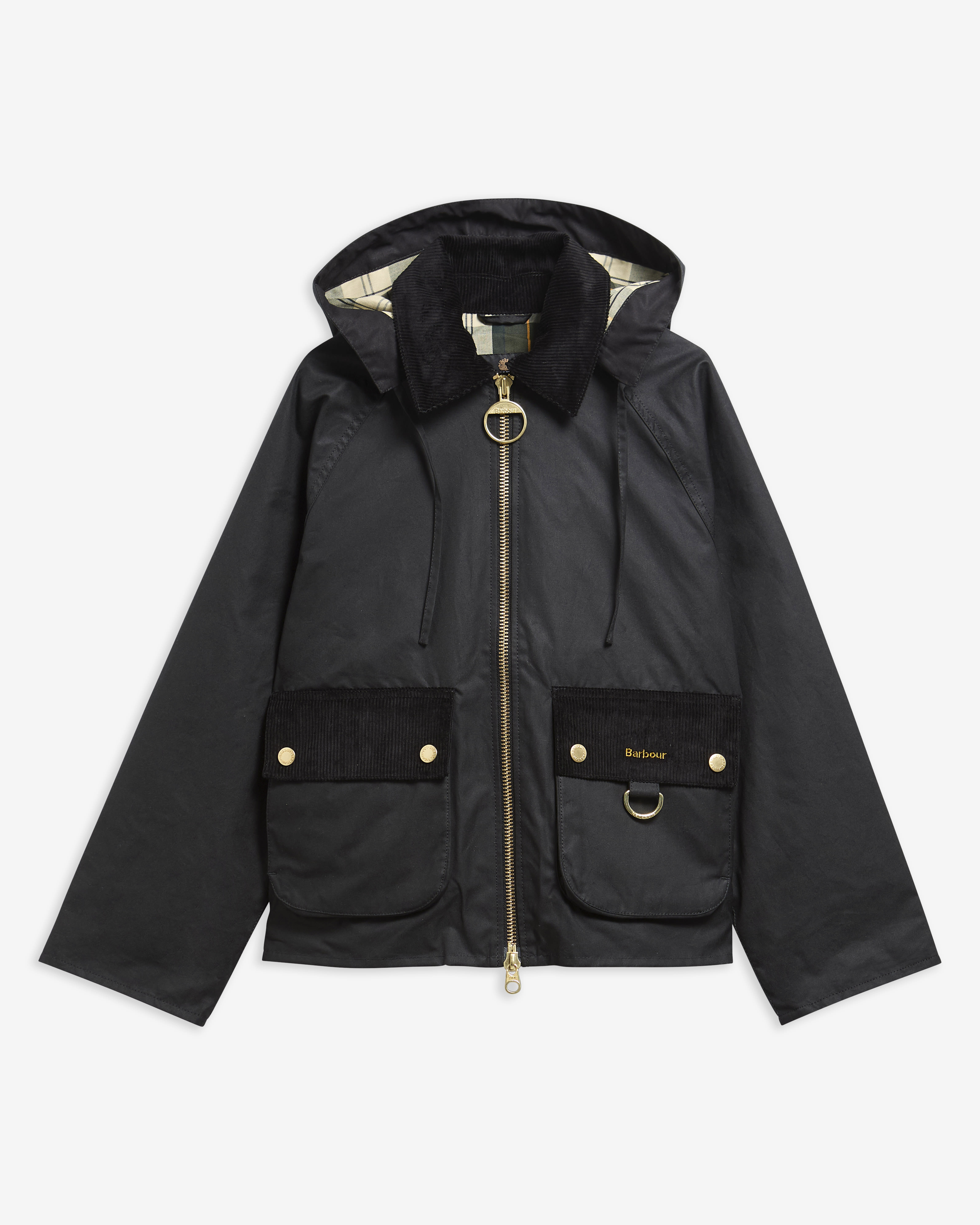 Carville Waxed Jacket Black/Ancient