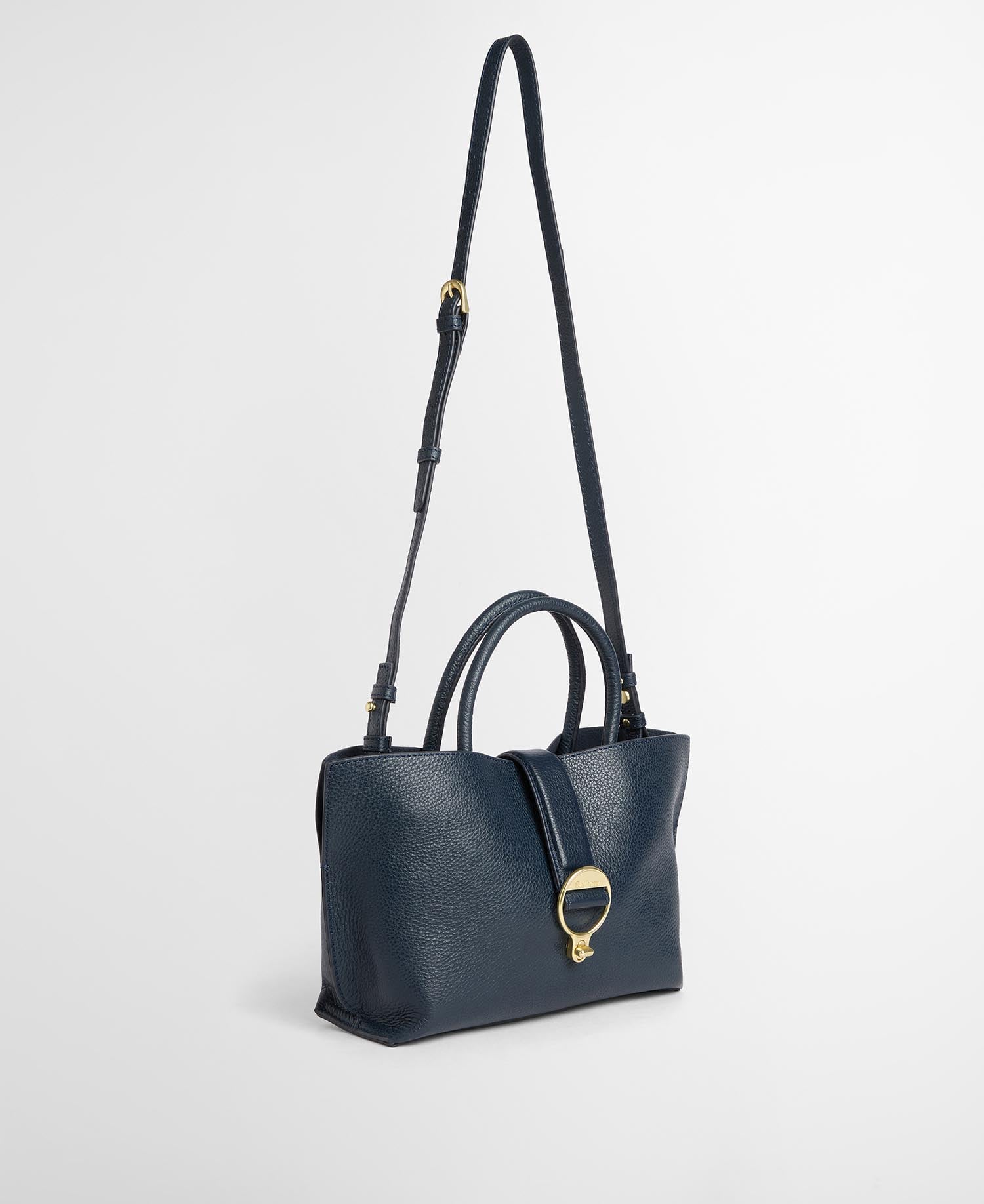 Barbour Ledertasche Alder Mini Navy