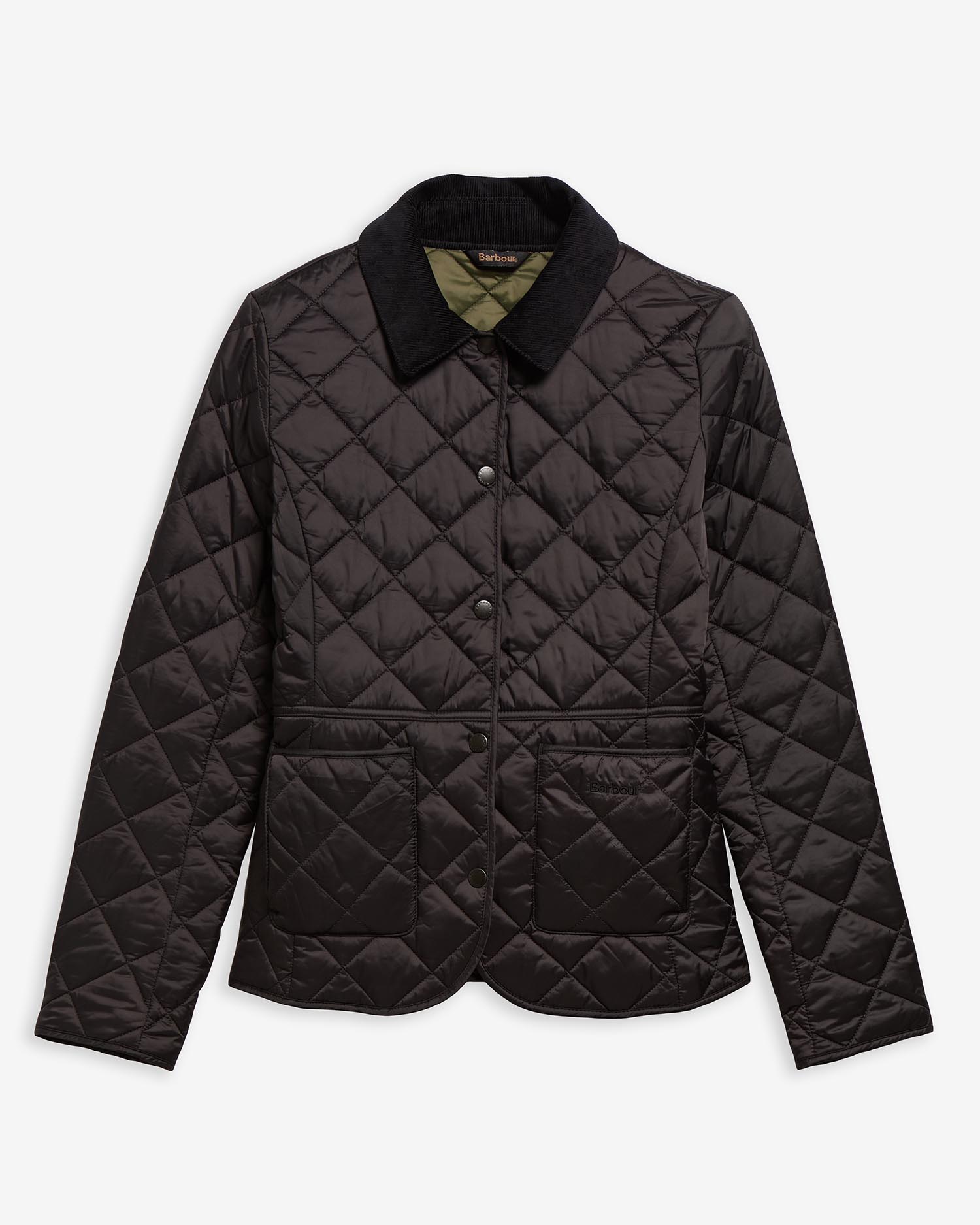 Deveron Quilted Jacket Black-Olive