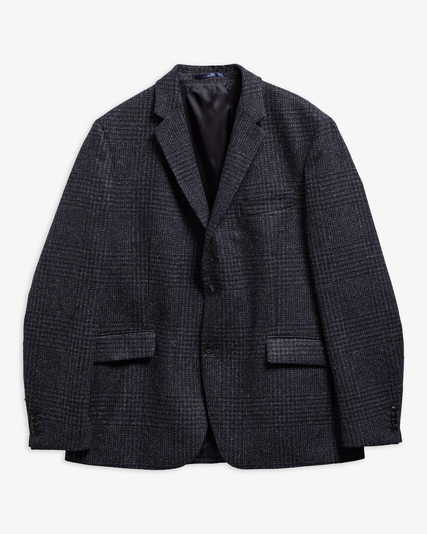 Bryson Moons Check Blazer Navy