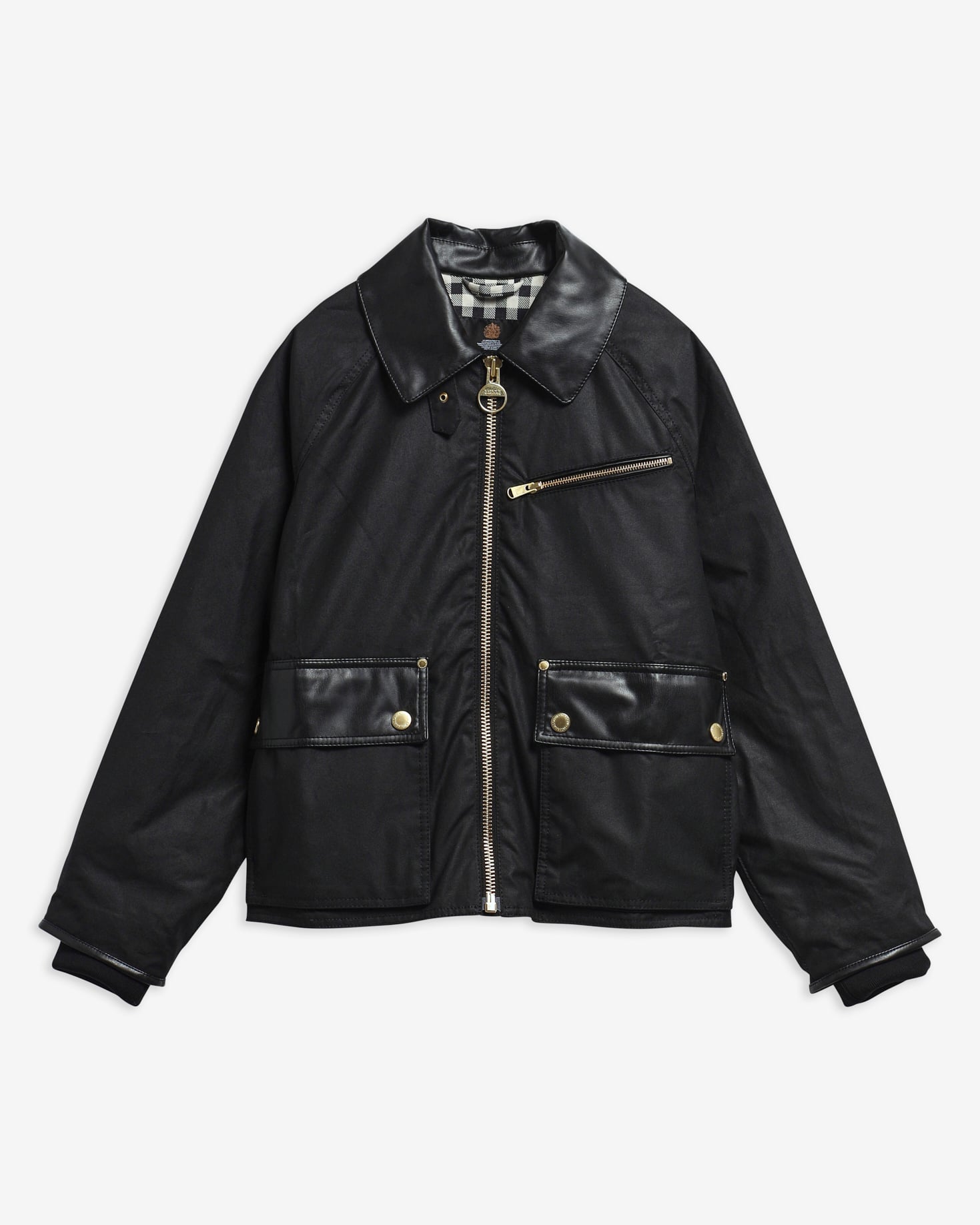 Giacca cerata Donnington Black/Northumberland Check