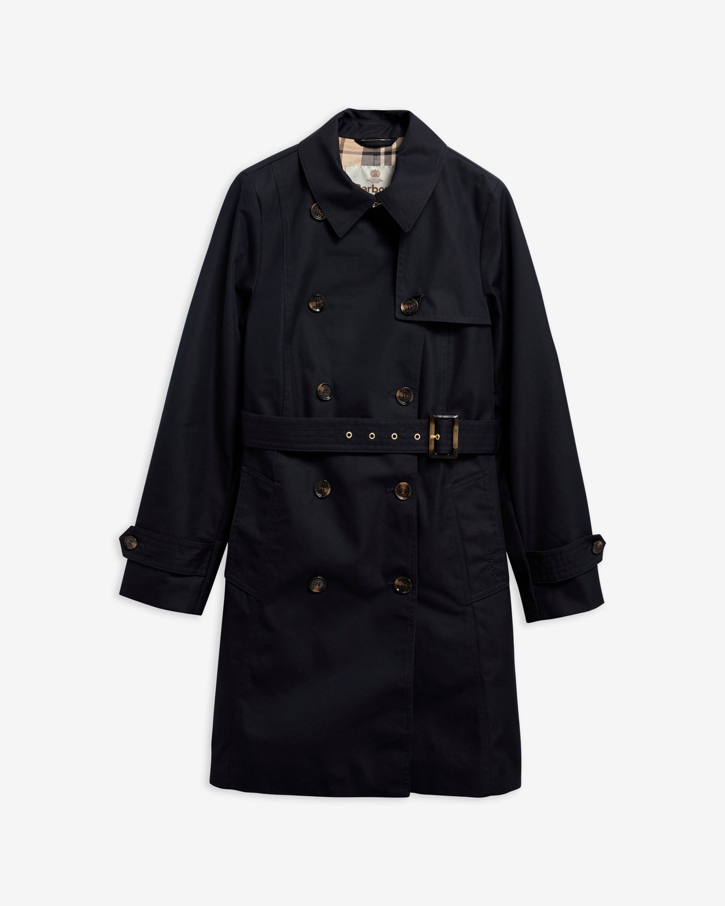 Short Greta Showerproof Trench Coat Dk Navy/Birchwood Dress