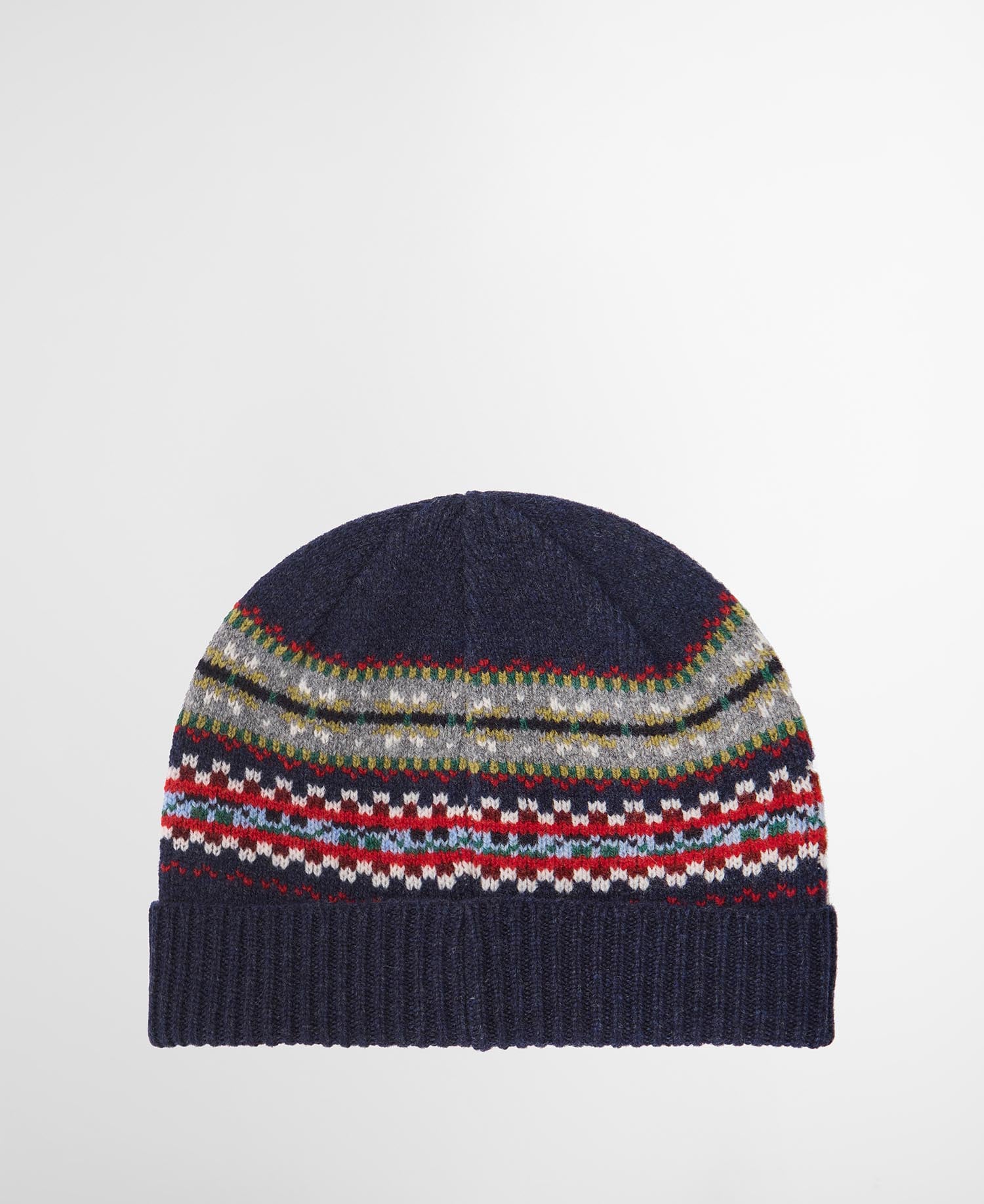 Scottish Fairisle Beanie Navy