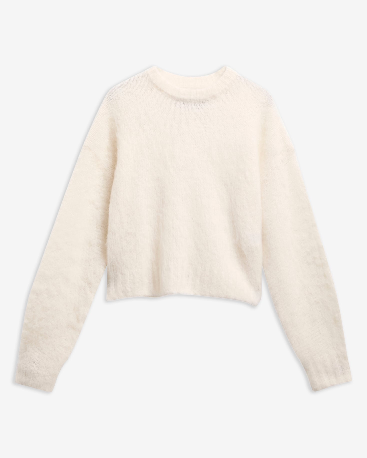 Gea Alpaca-Blend Crew Neck Jumper Off White