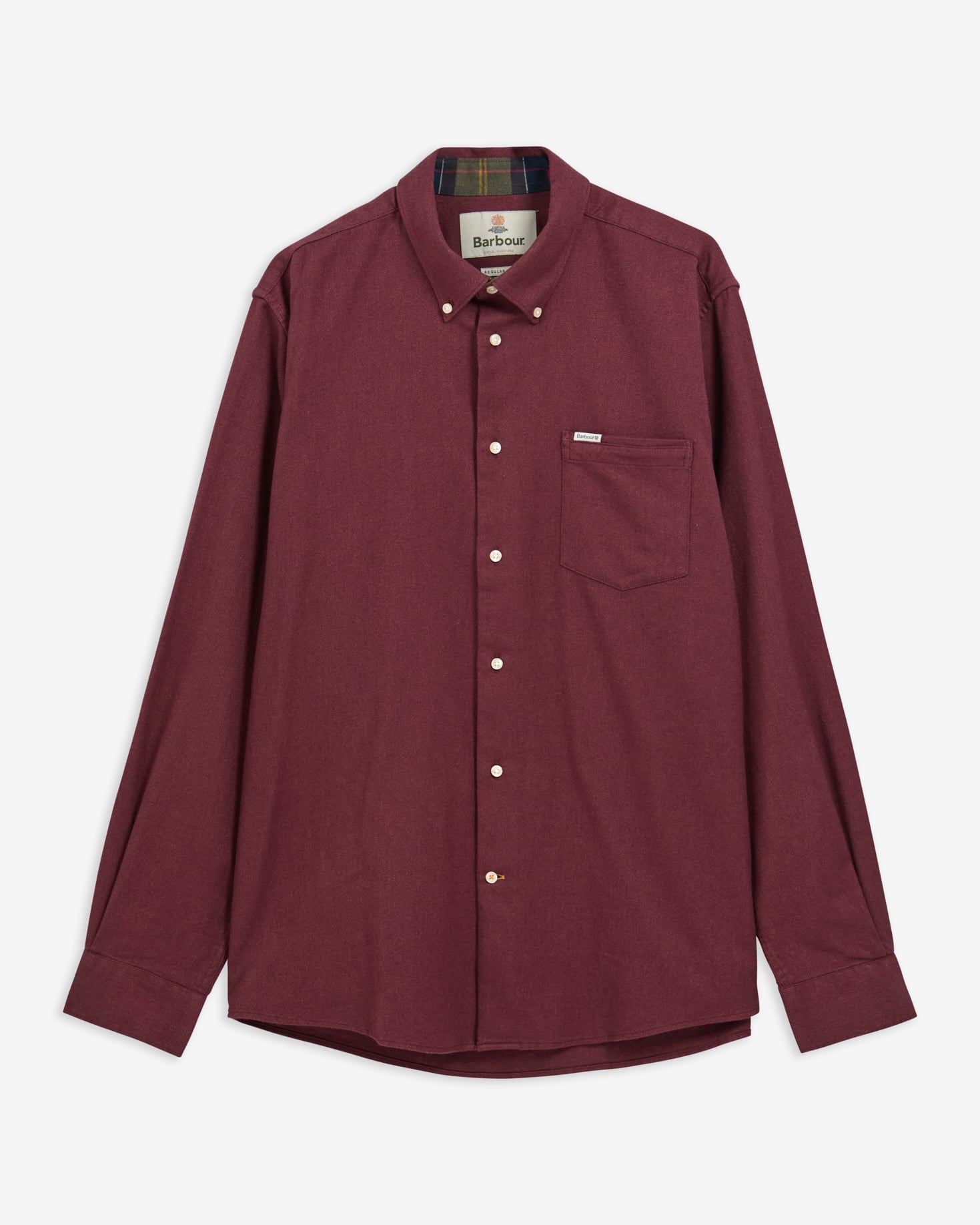 Barbour Hemd Sparrowhill Regular Fit Dark Bordeaux