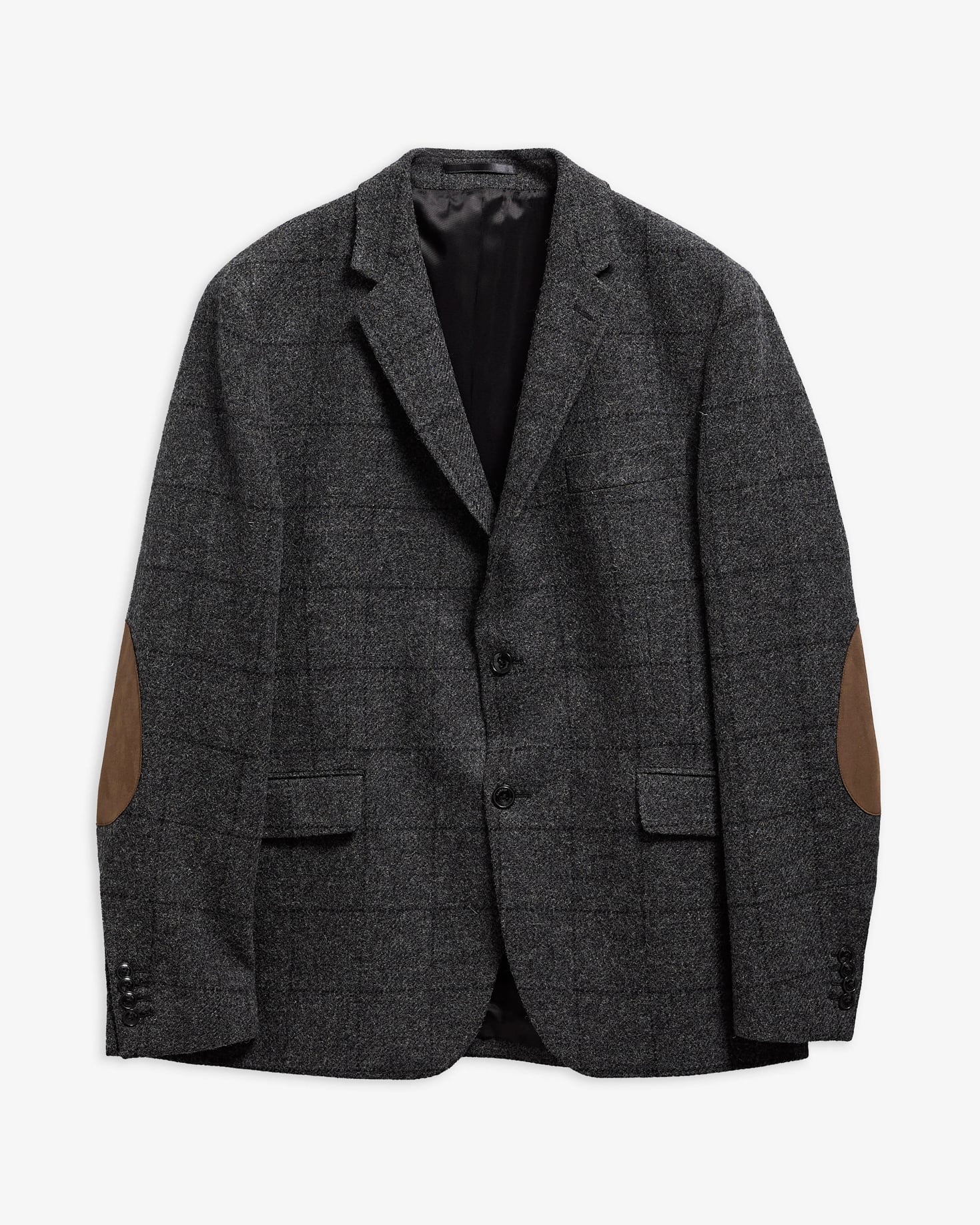 Gosforth Moons Check Blazer Grey Marl