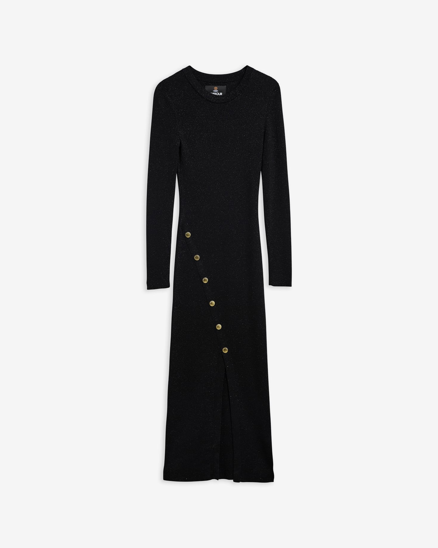 Molina Knitted Midi Dress Black