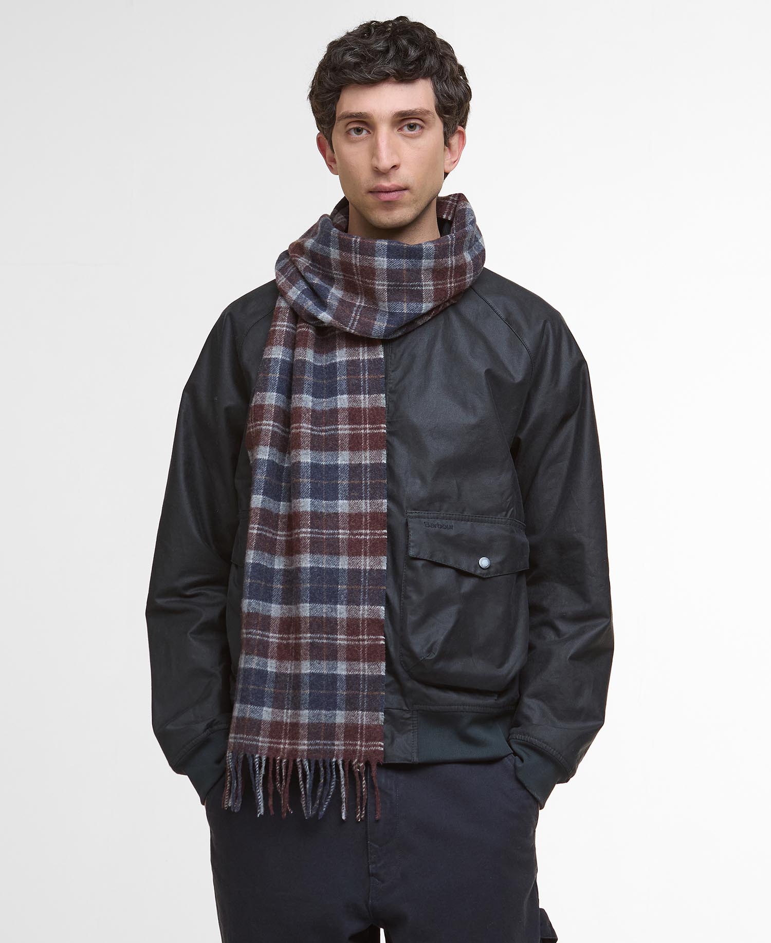 Sciarpa in lana d'agnello Tartan