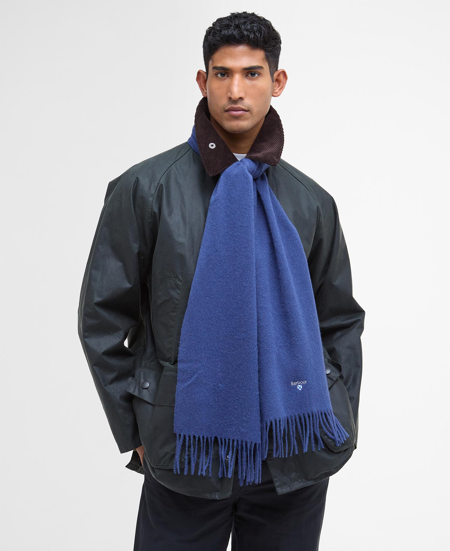 Sciarpa in lana d'agnello a tinta unita