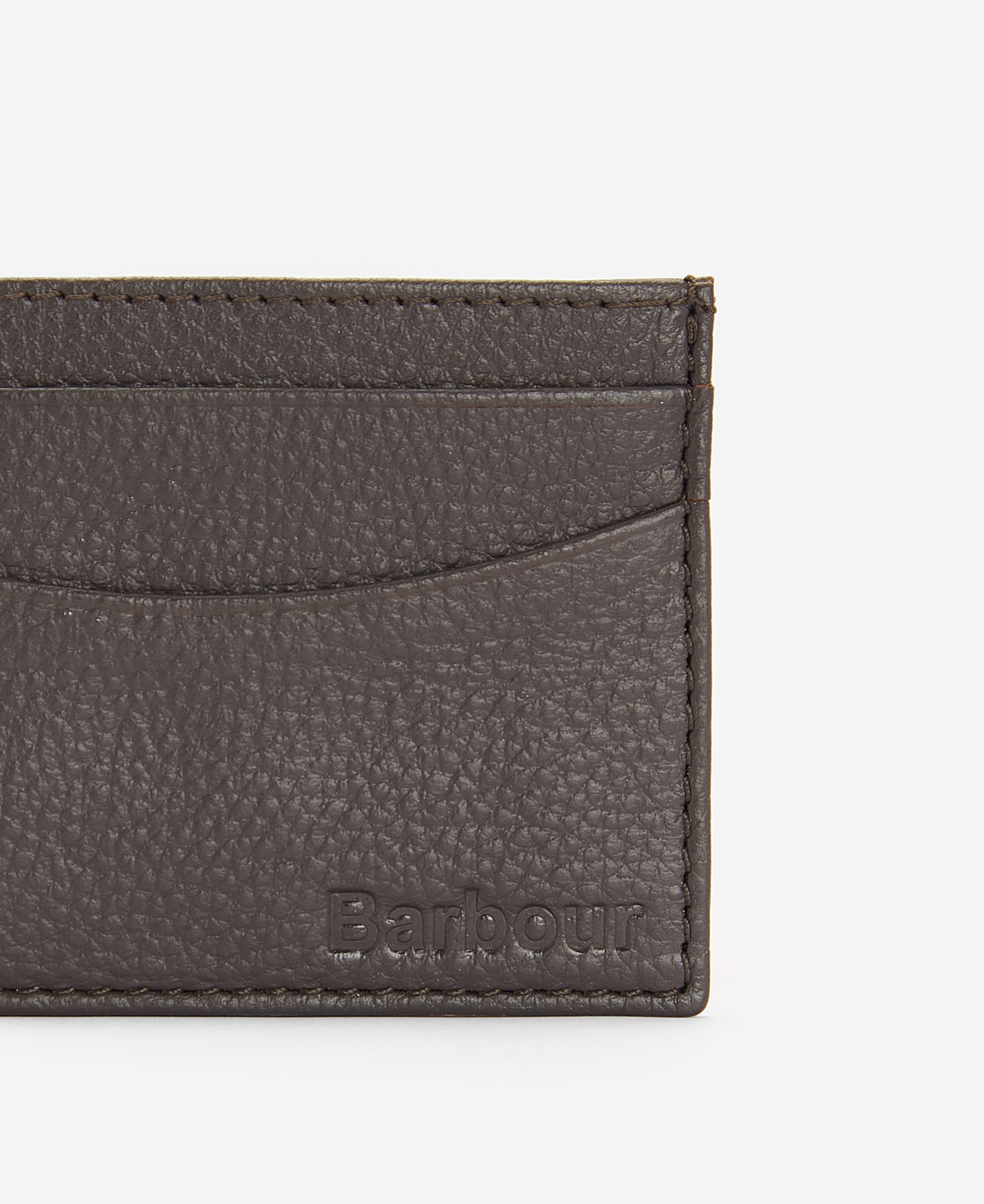 Amble Leather Card Holder Dark Brown