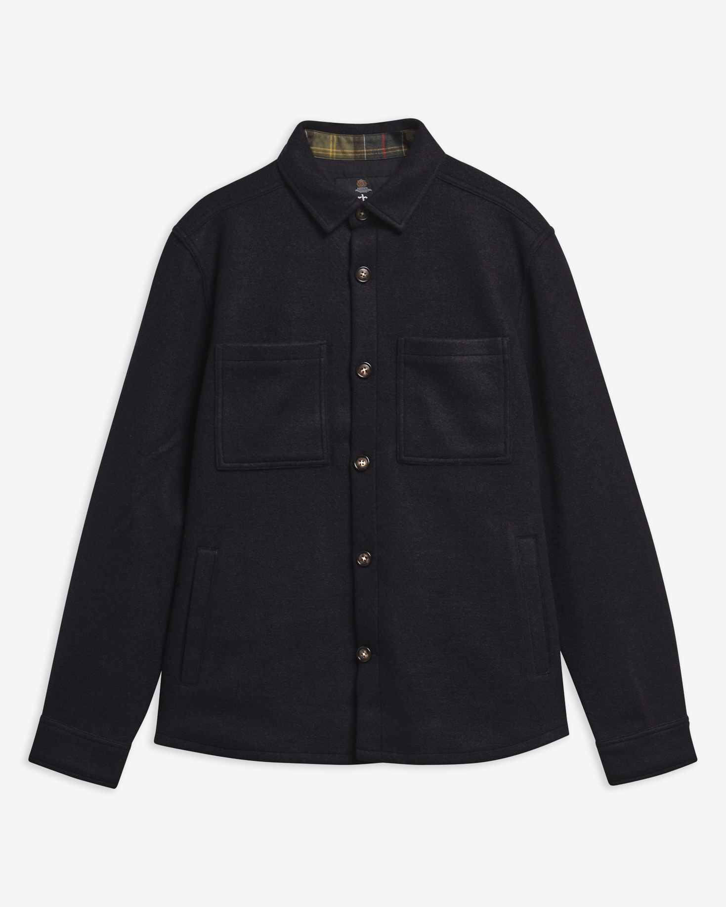 Overshirt misto lana Marltown leggermente aderente Navy Marl