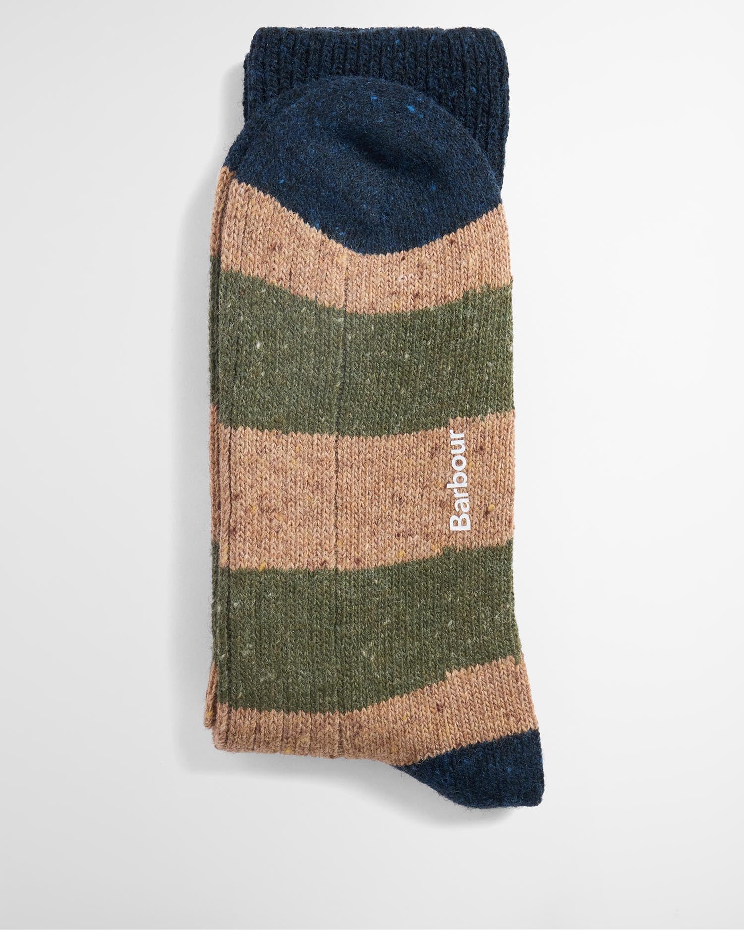Socken Houghton Stripe Military Brown/Olive