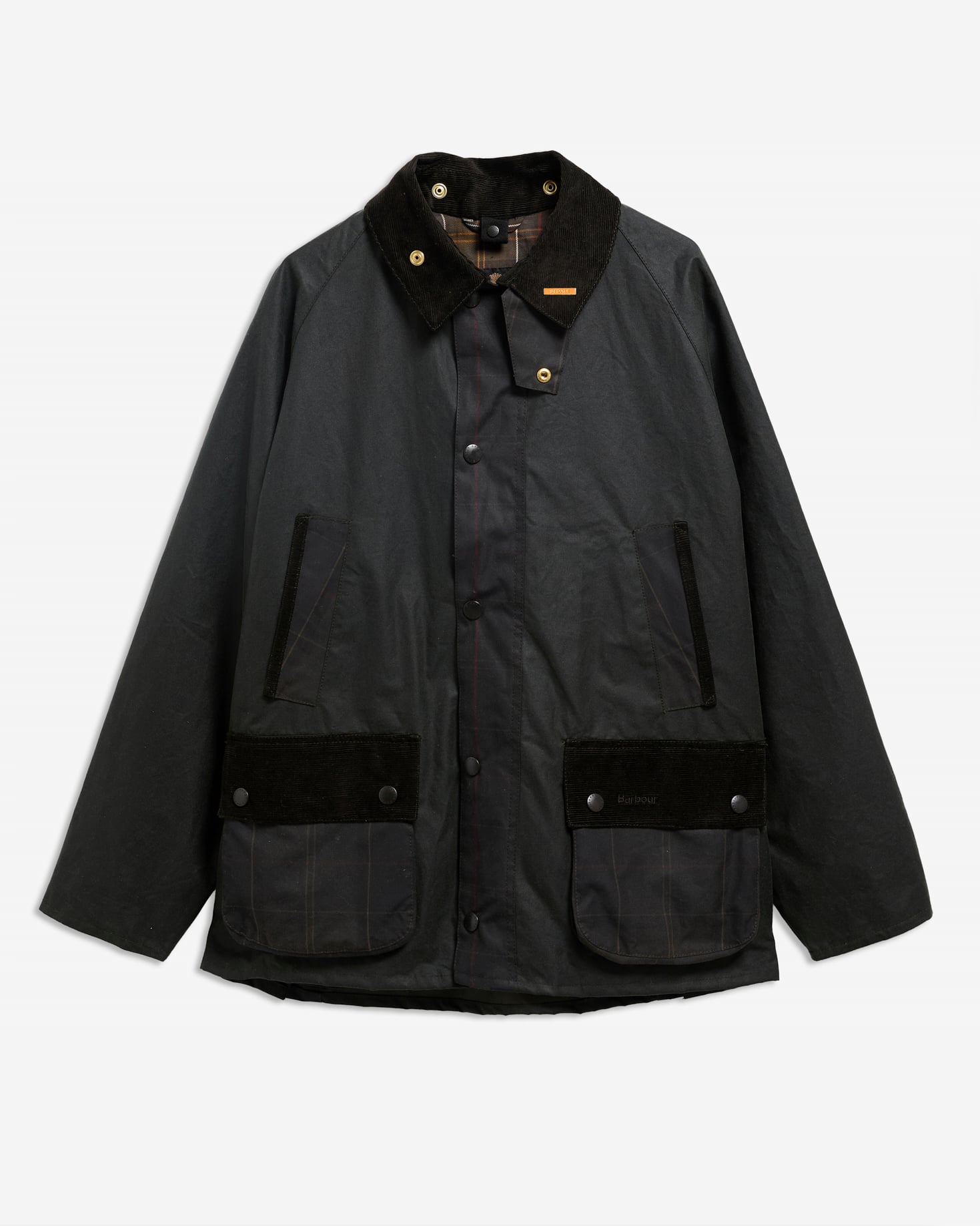 Icons Patch Bedale Waxed Jacket Sage