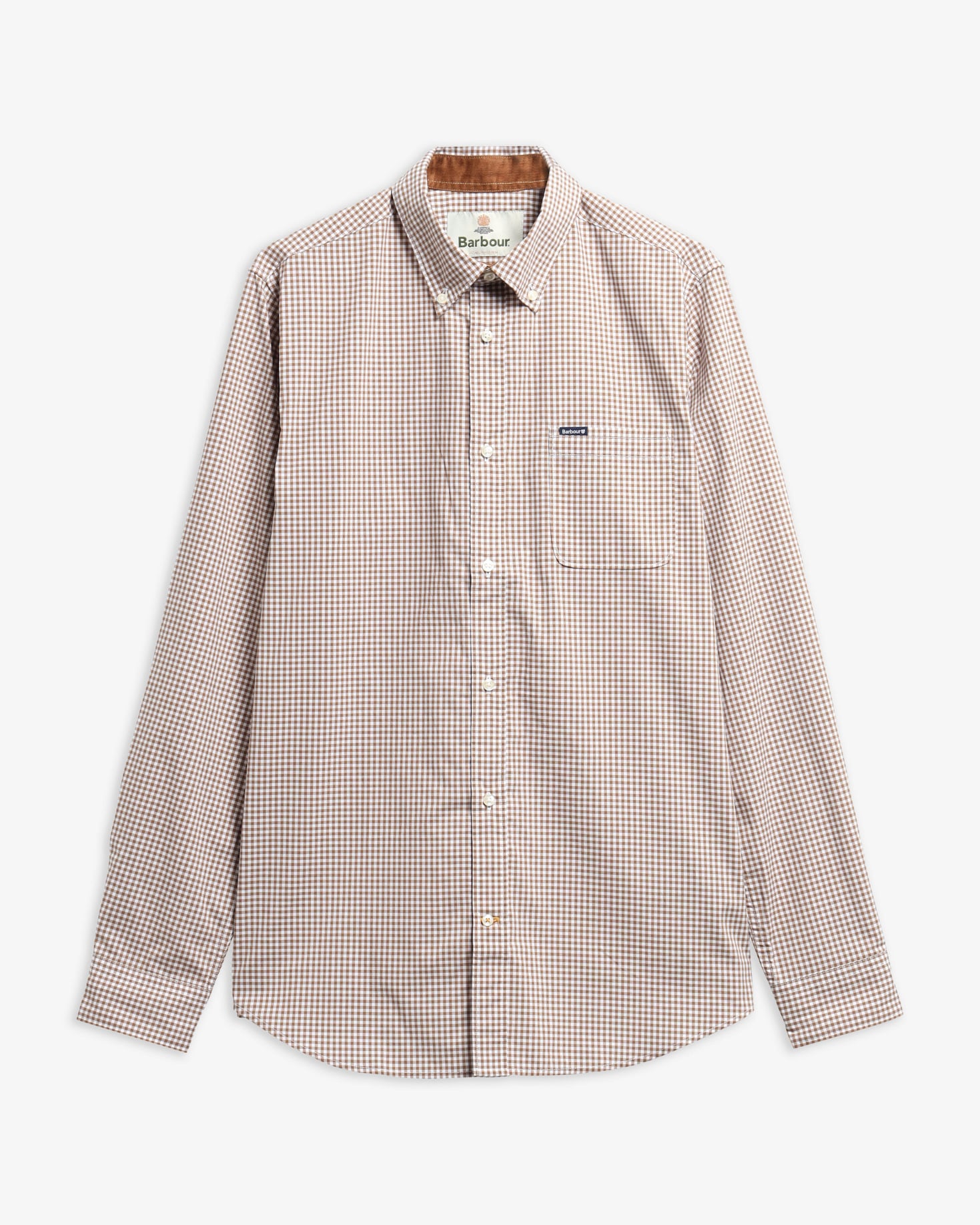 Barbour Hemd Harbourwall Tailored Fit Sandstone