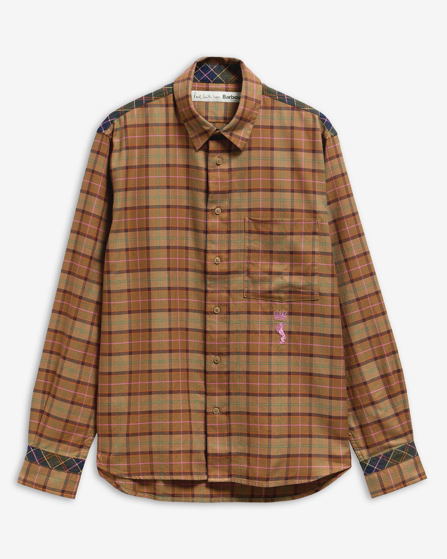 Paul Smith Loves Barbour Tailored Tartan Long-Sleeved Shirt PS Muted