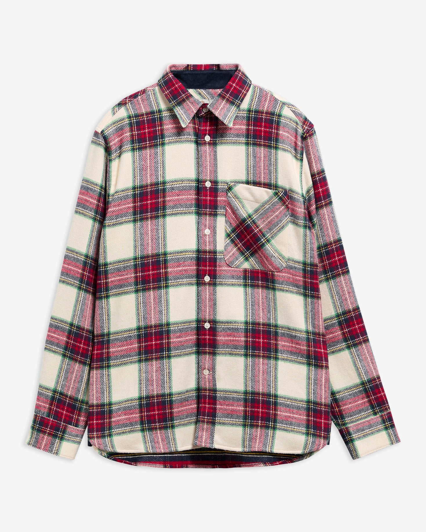 Camicia a maniche lunghe Bowmont con taglio classico Ecru