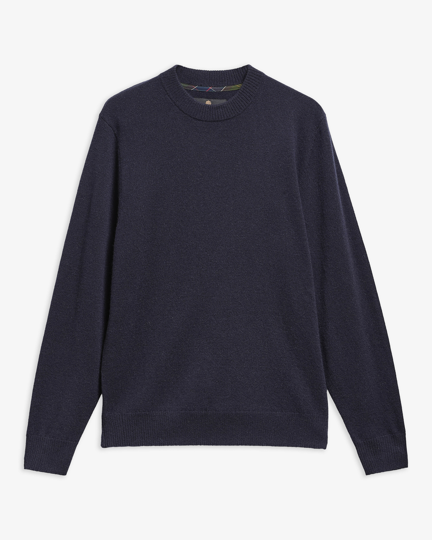 Barbour Kaschmirpullover Pure Rundhalsausschnitt Navy