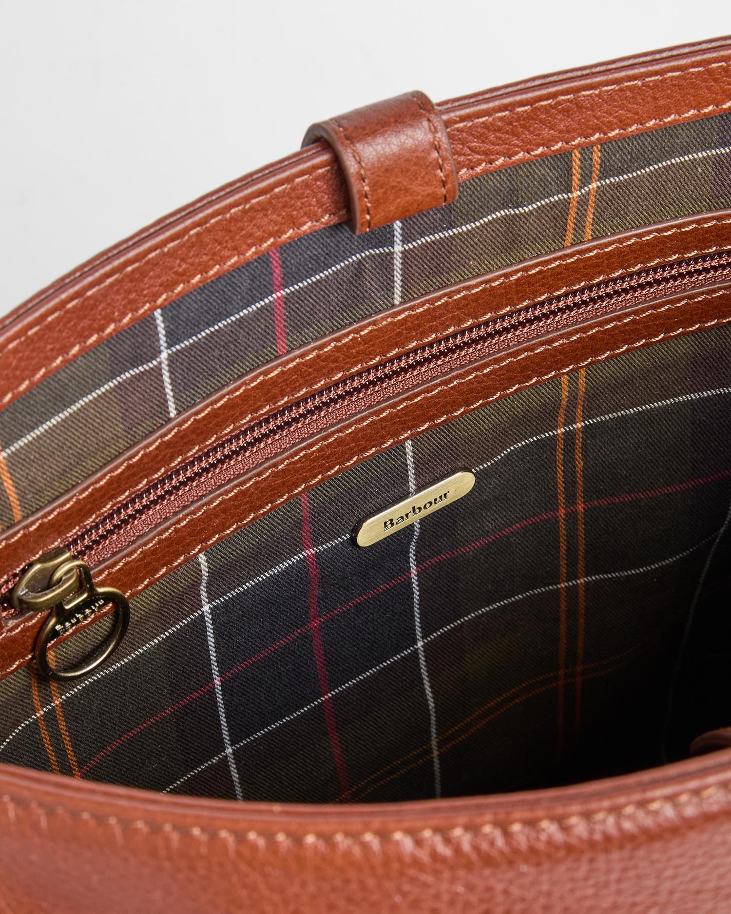 Borsa a secchiello grande Cedar in pelle Brown