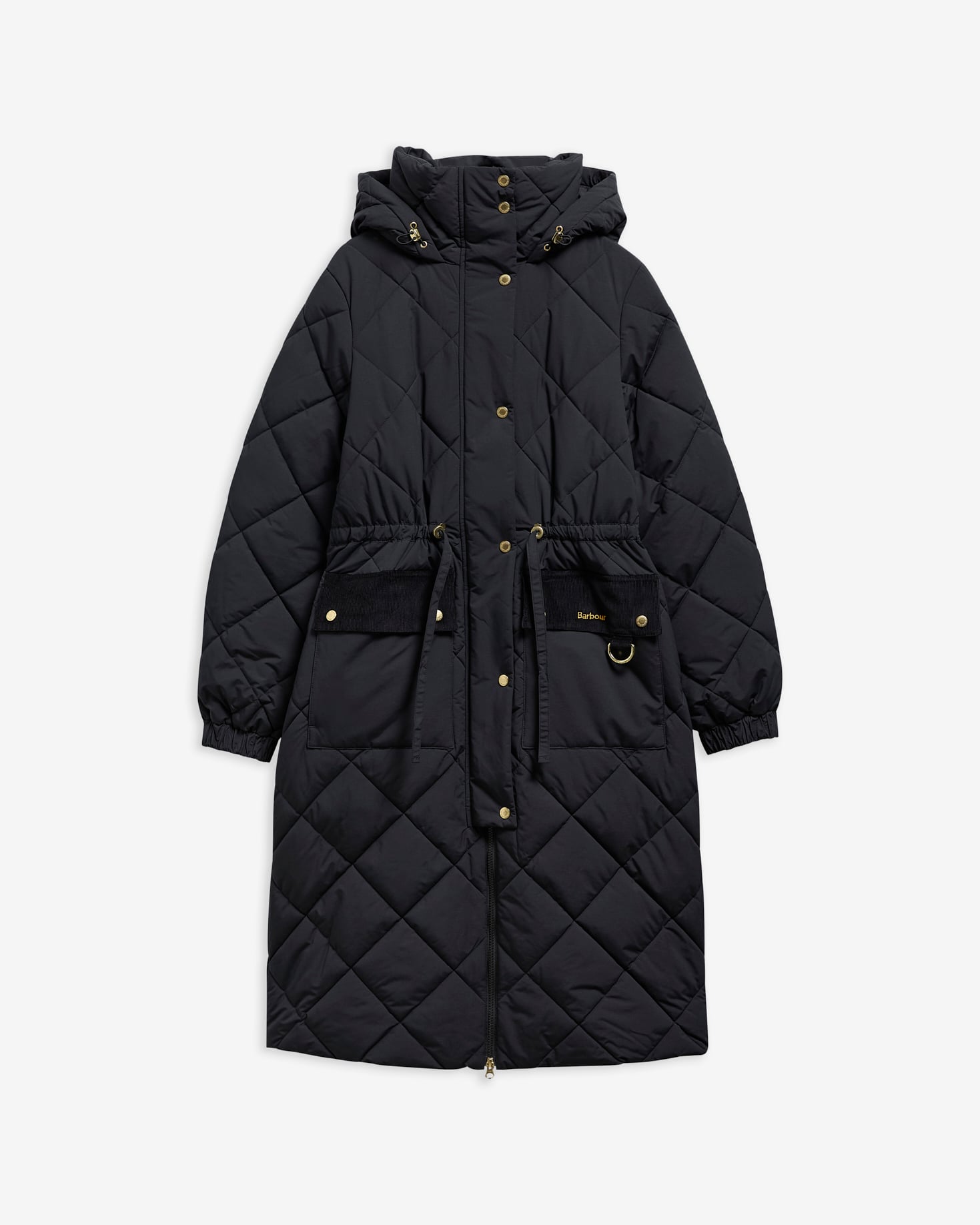 Barbour Winterjacke Longline Alverstone Black/Ancient
