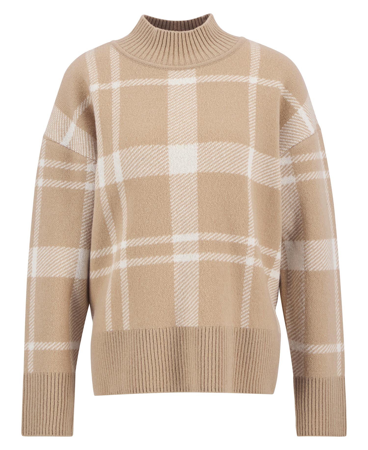 Harriet Tartan High-Neck Jumper