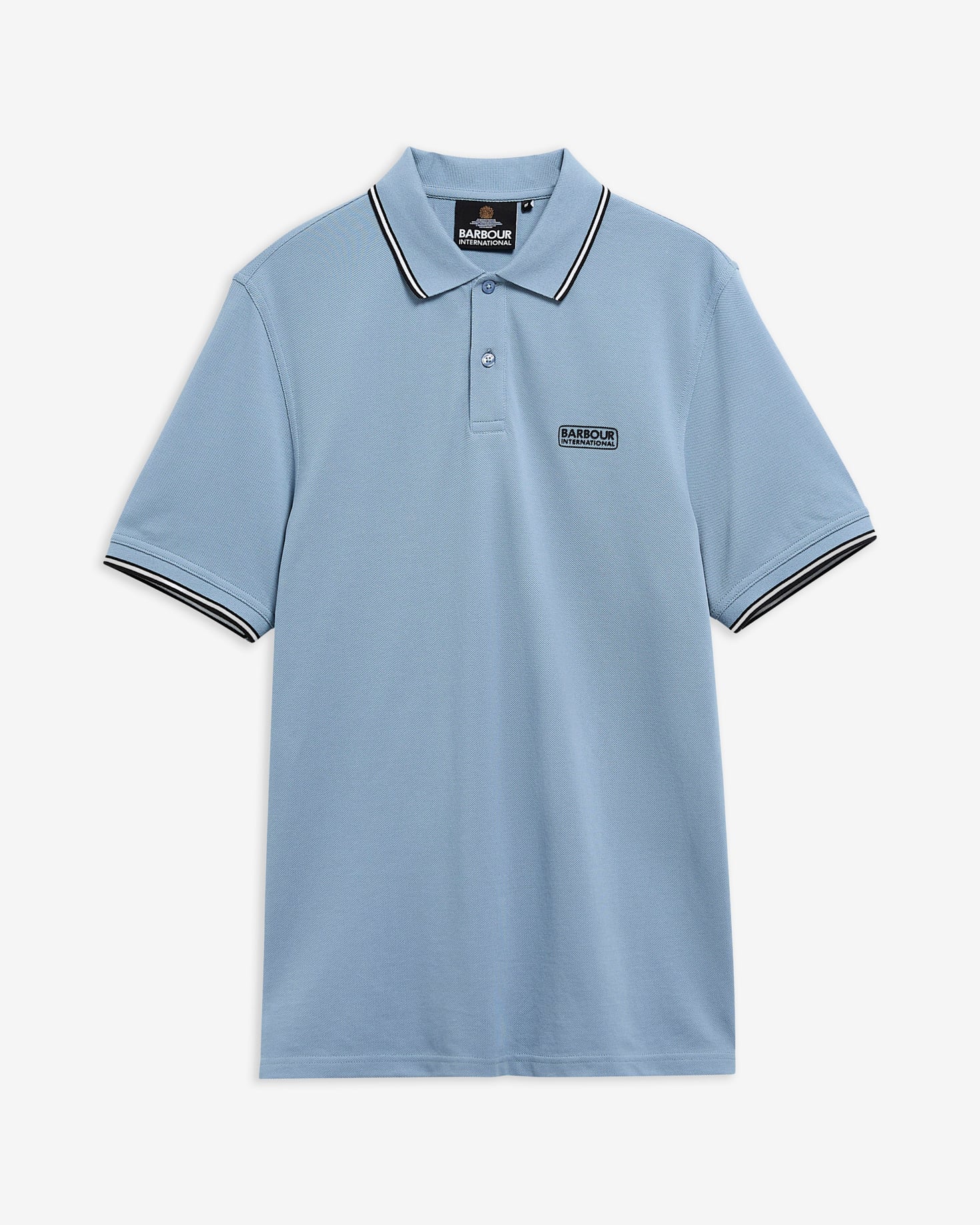 Evan Short-Sleeved Polo Shirt Powder Blue
