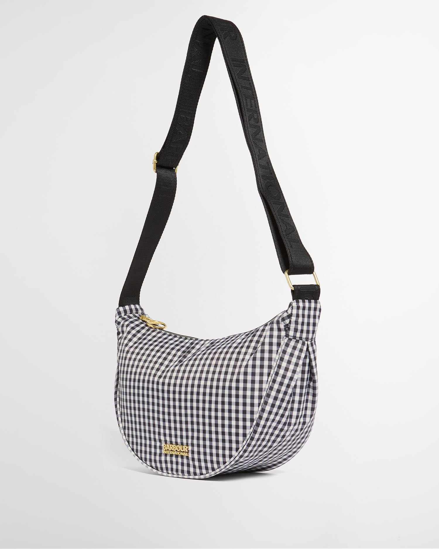 Boulevard Gingham Sling Bag Black/White Check