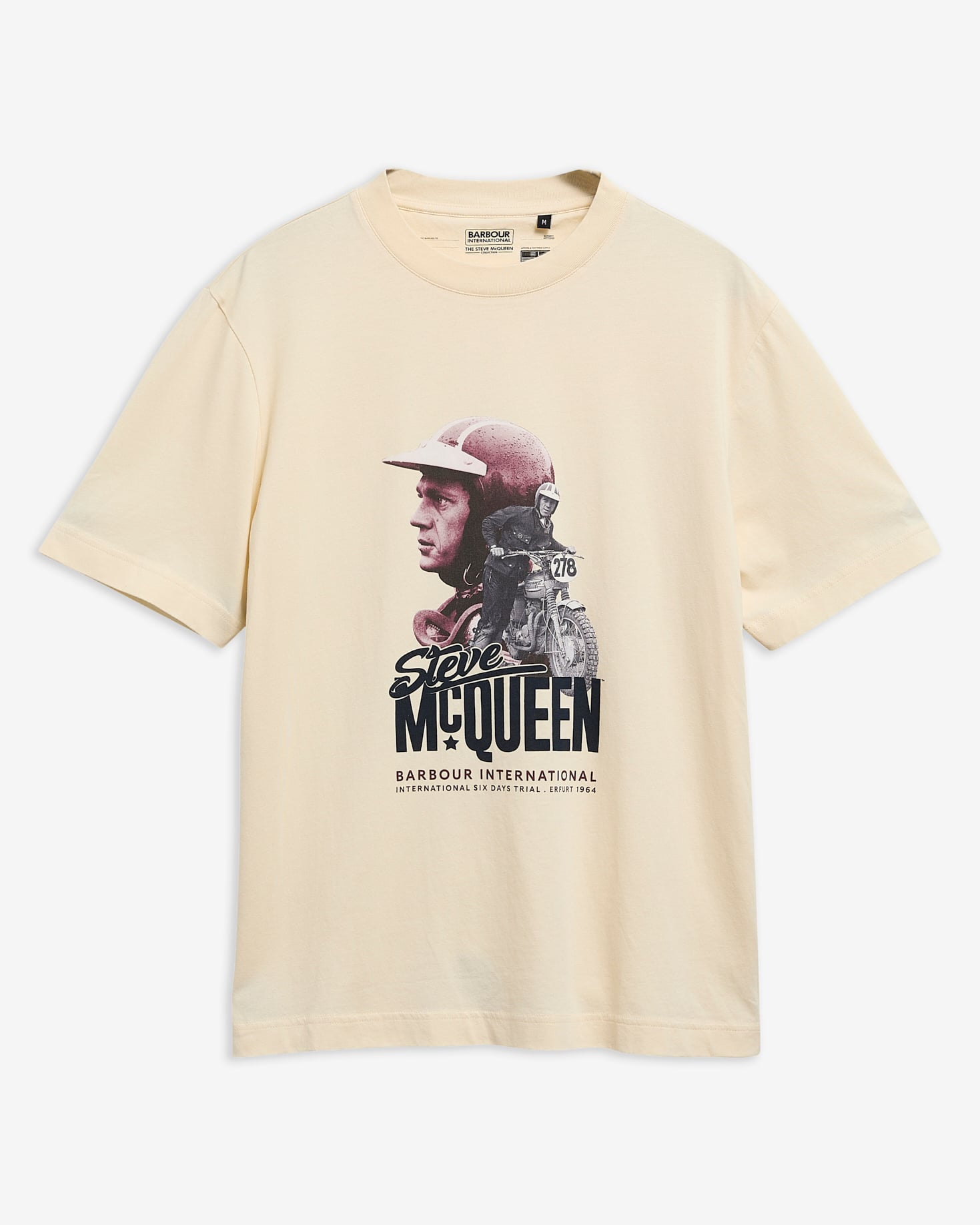 Steve McQueen Rainey Graphic T-Shirt Chalk