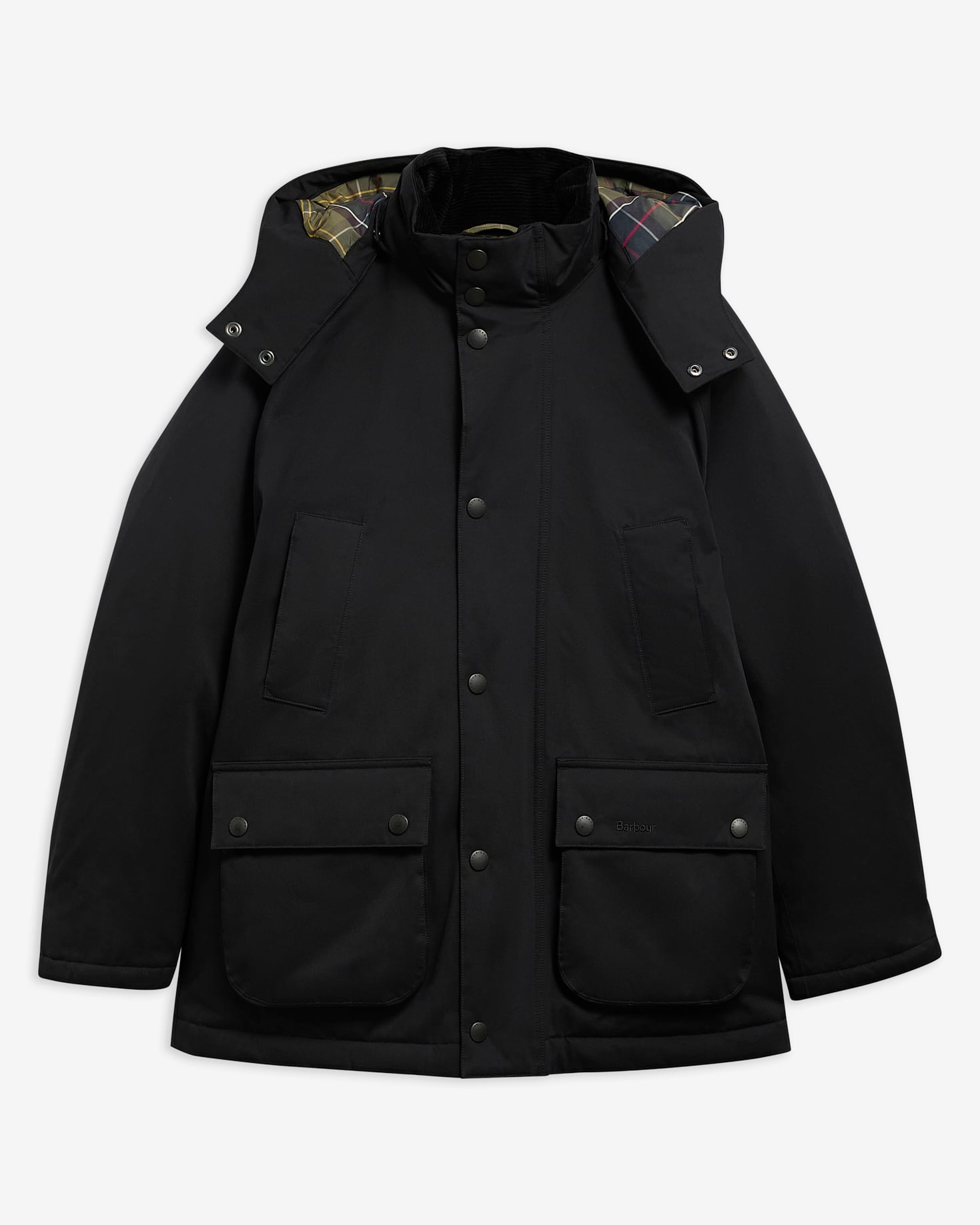 Oversized Bedale Waterproof Down Jacket Black