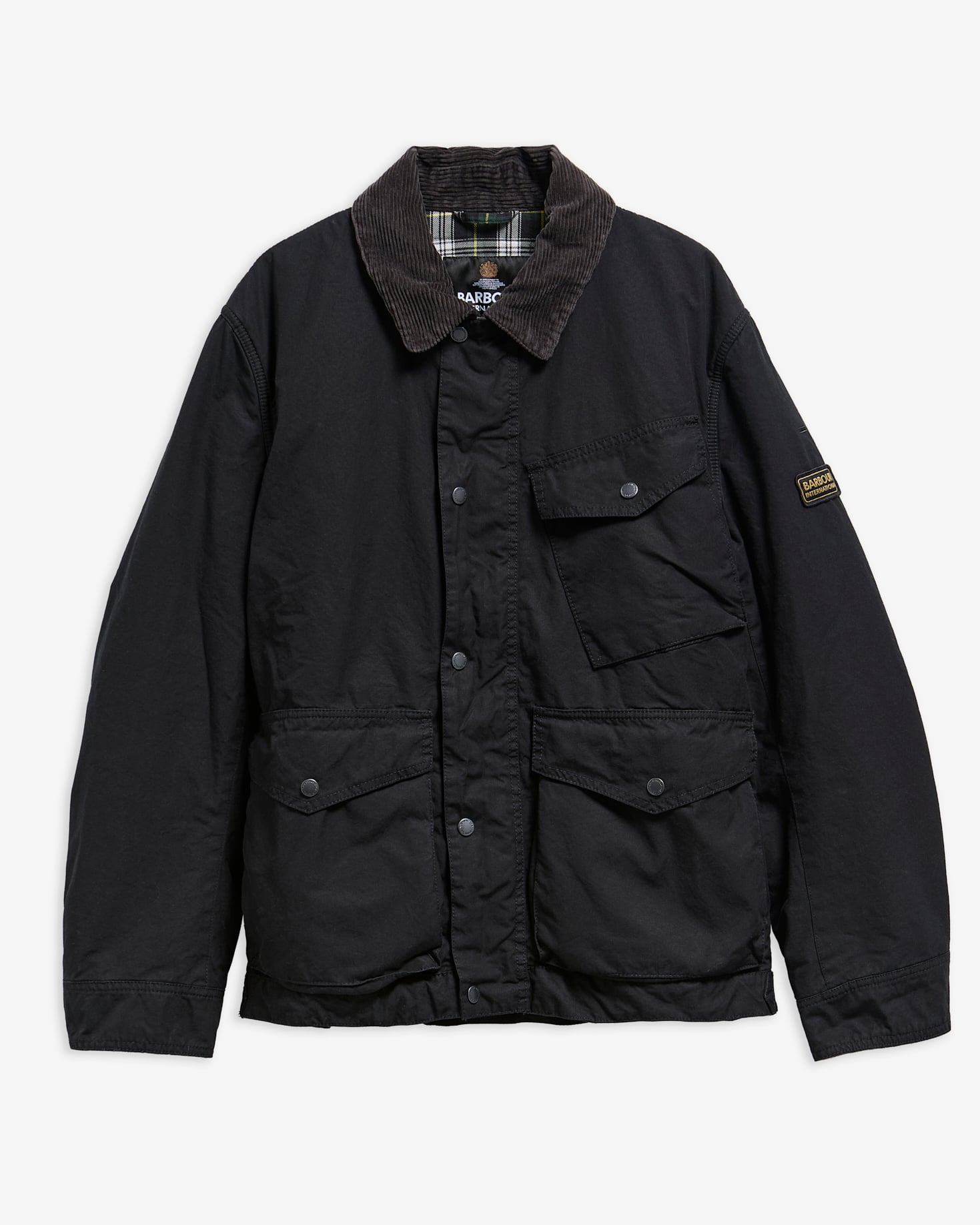Winter Drifter Washed Waxed Jacket Black