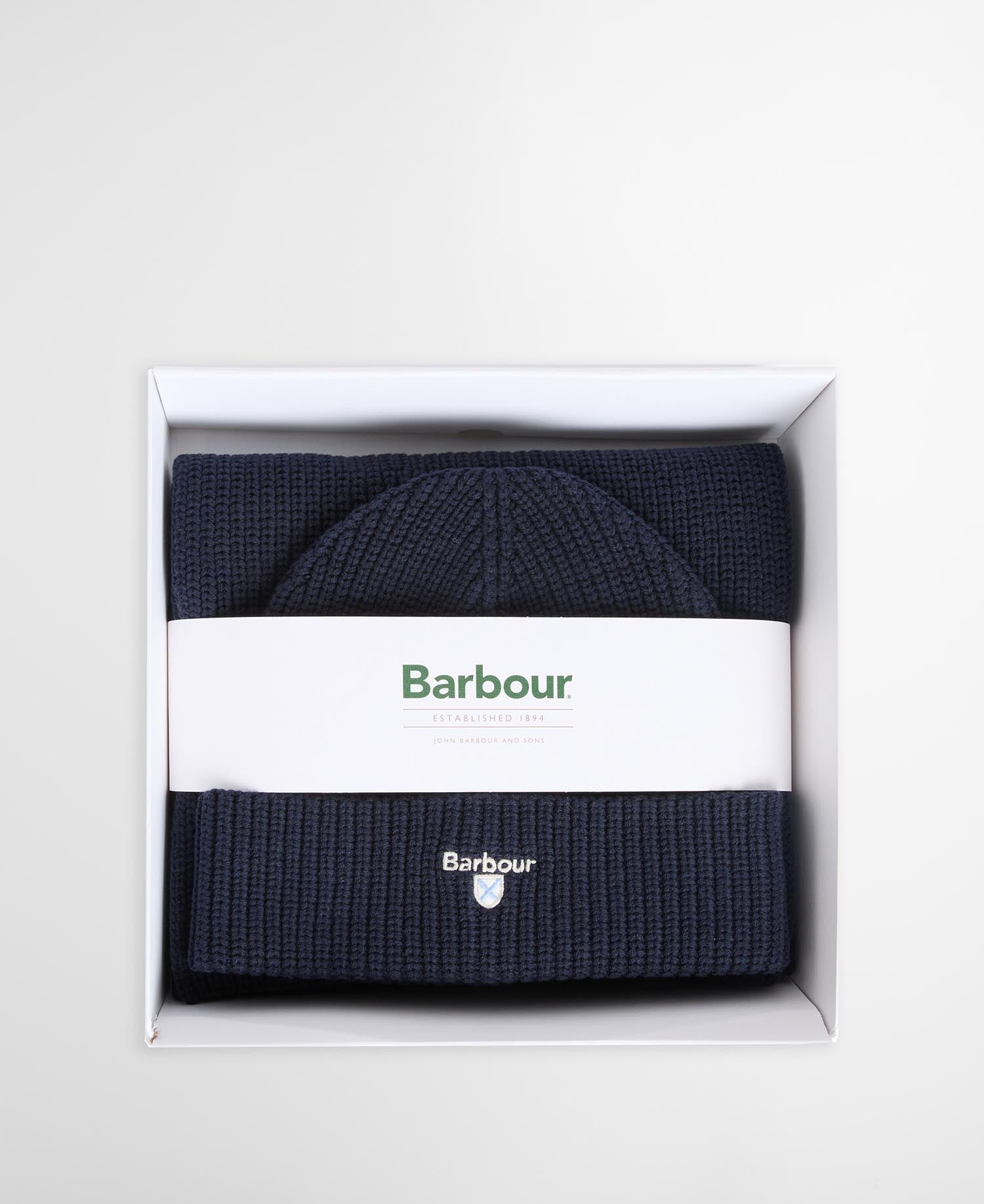Cascade Beanie & Scarf Gift Set Navy