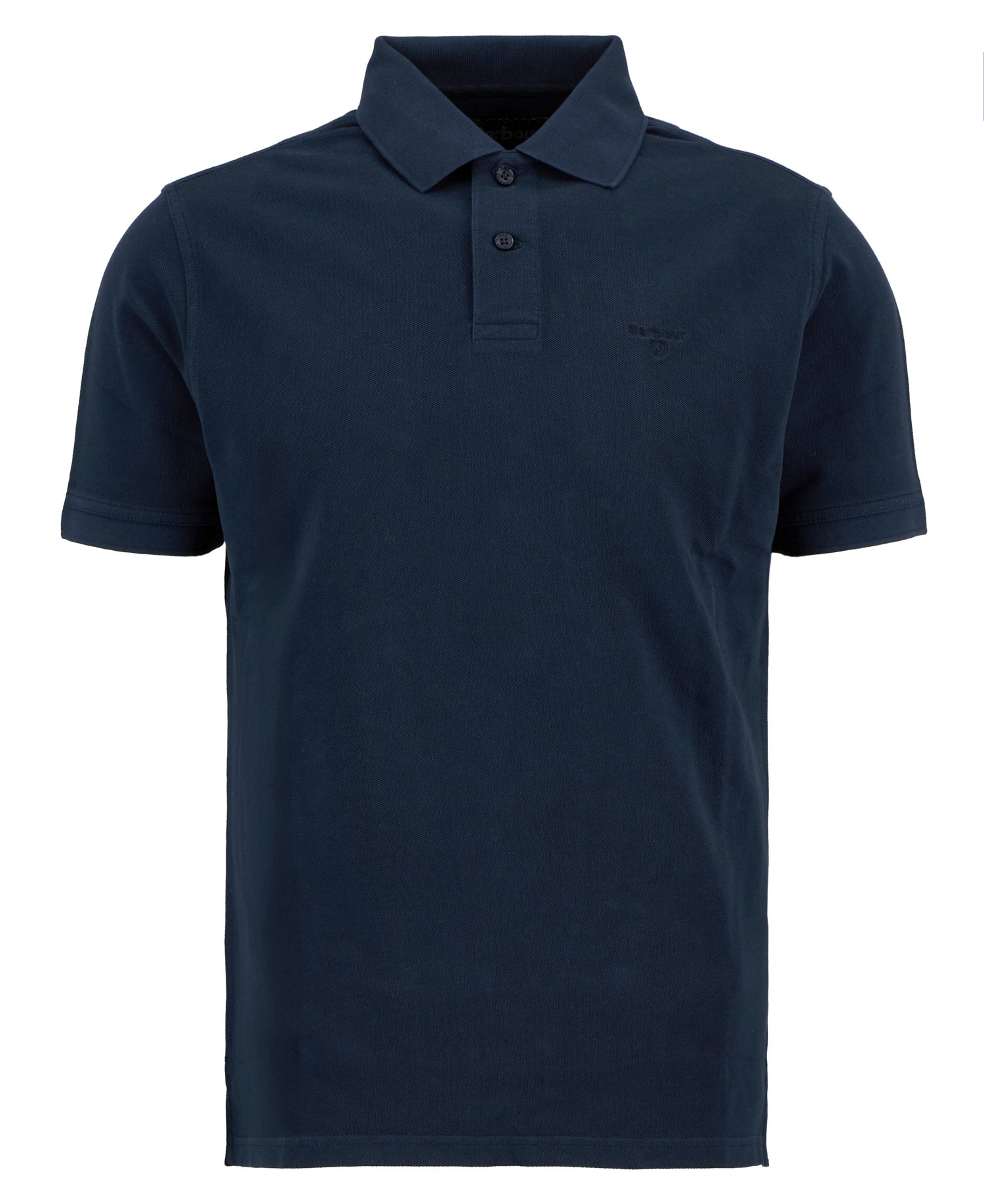 Poloshirt Washed Tartan Tailored Pique