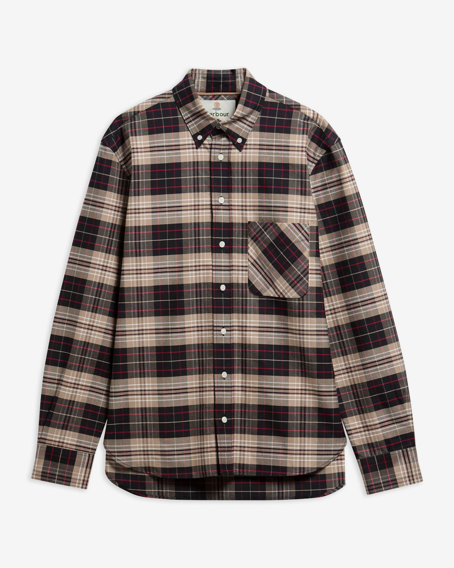 Barbour Hemd Annan Authentic Fit Stone