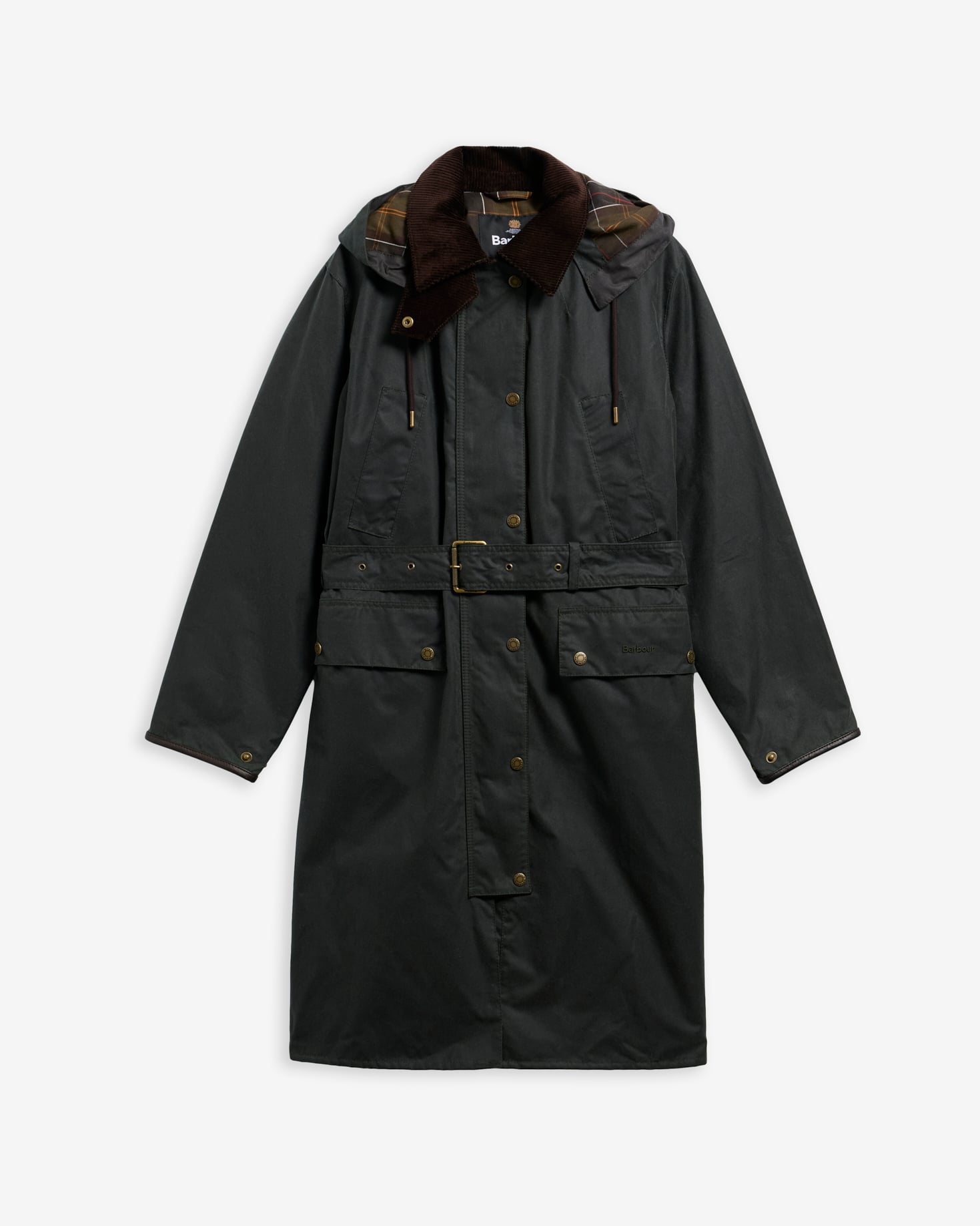Antoinette Waxed Trench Coat Sage/Classic