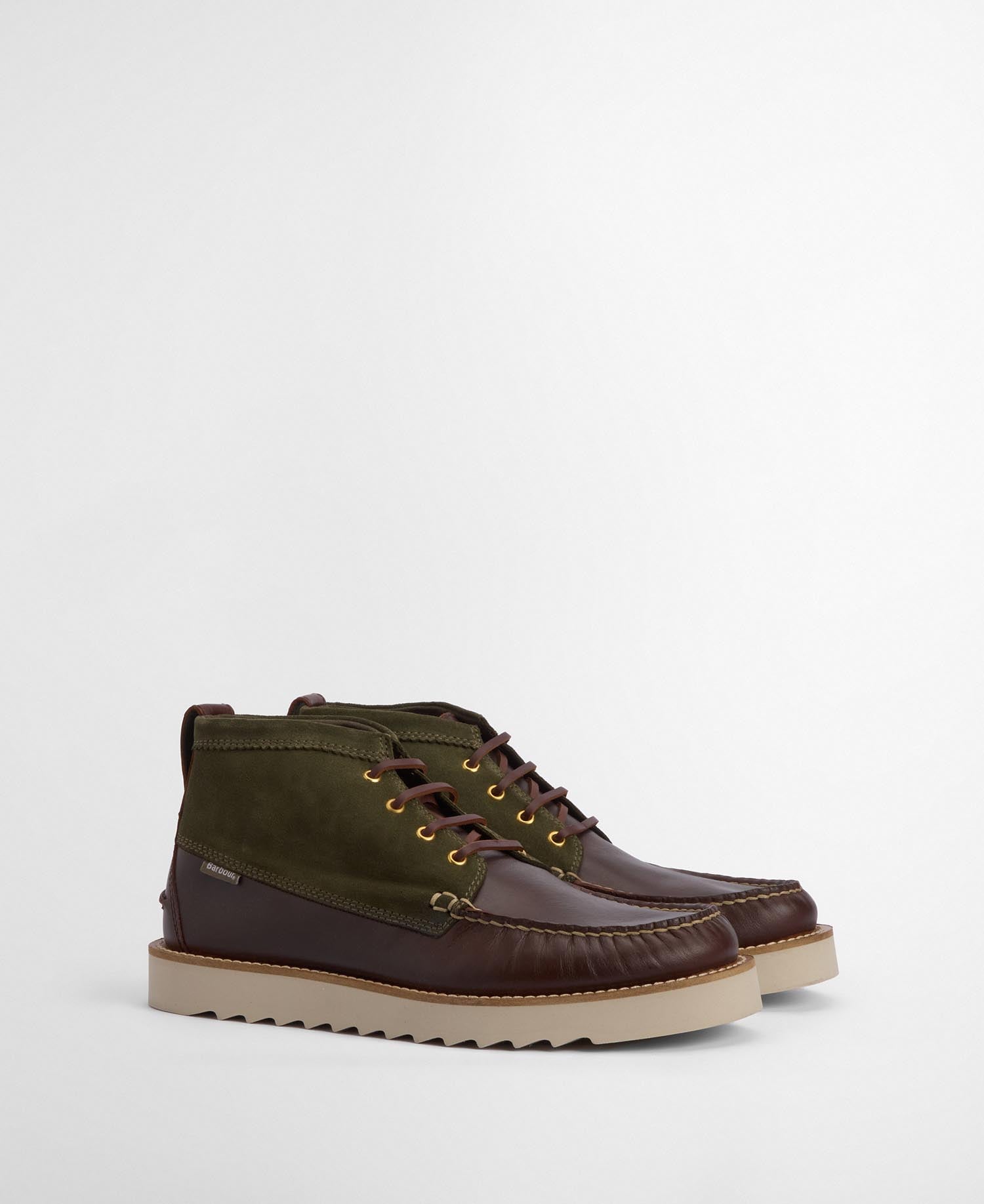 Hadston Chukka Boots Olive/Dark Brown