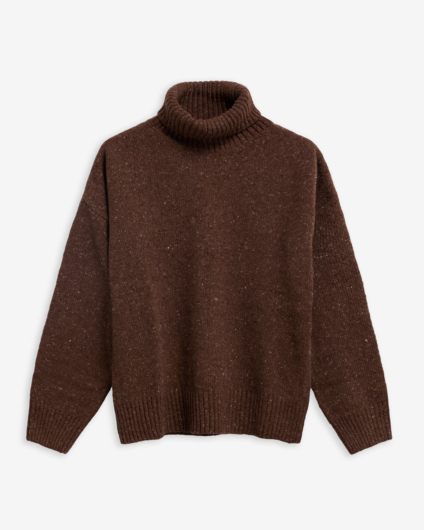 Stanford Fleck Rollneck Wool Jumper Rustic
