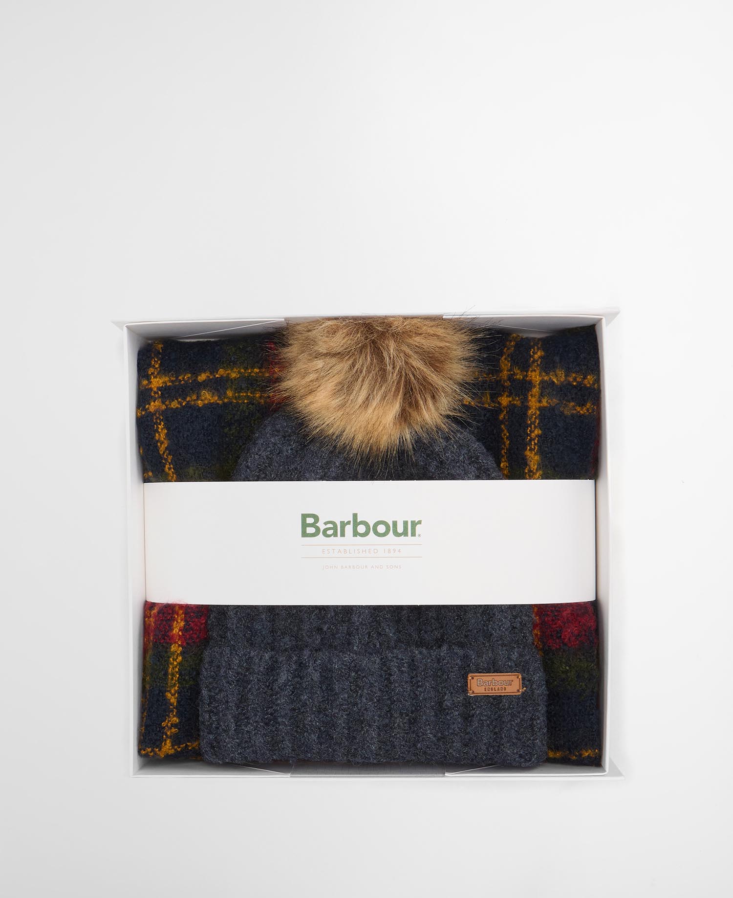 Saltburn Beanie & Tartan Scarf Gift Set