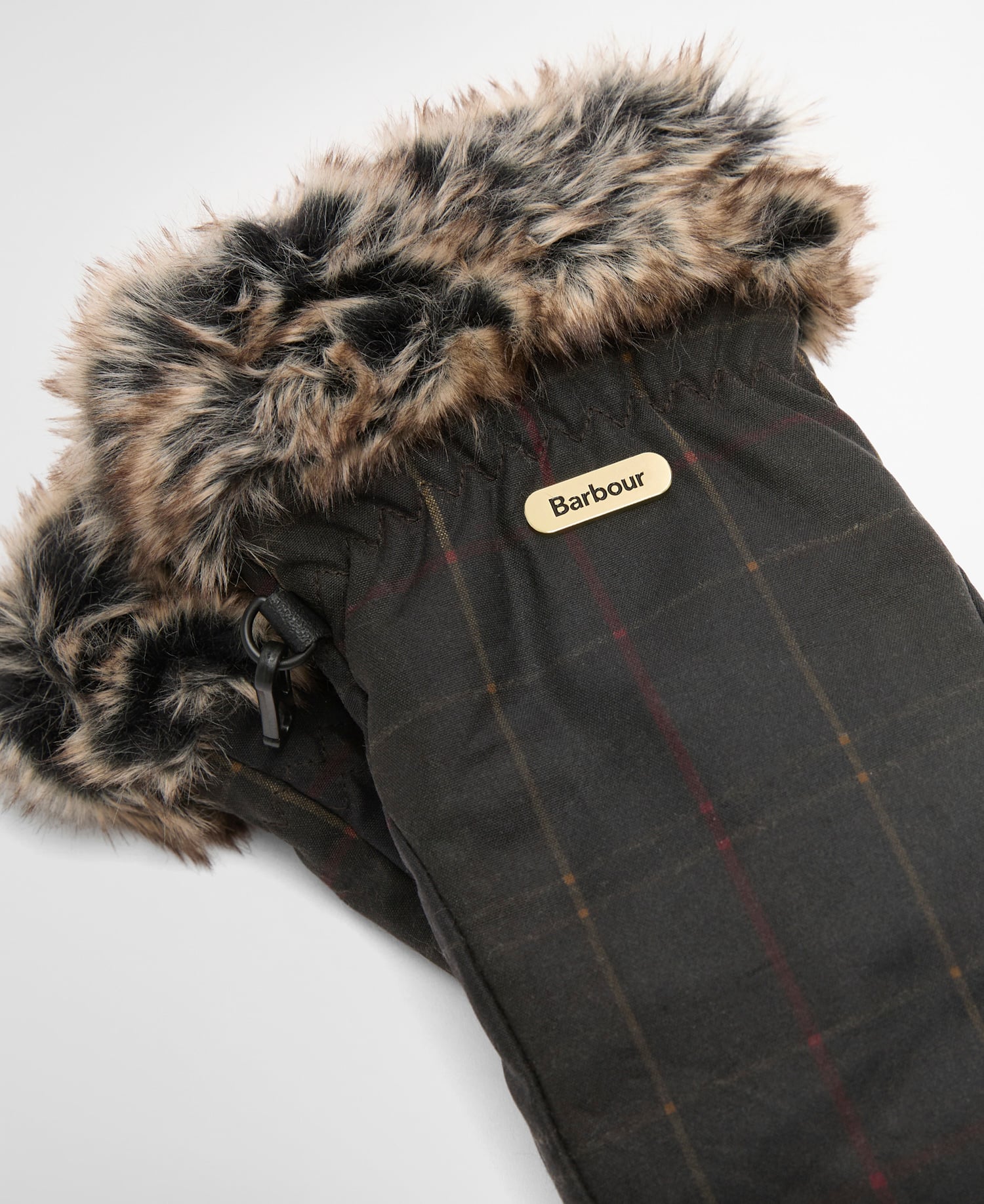 Tartan Waxed Mitts Dark Classic Tartan