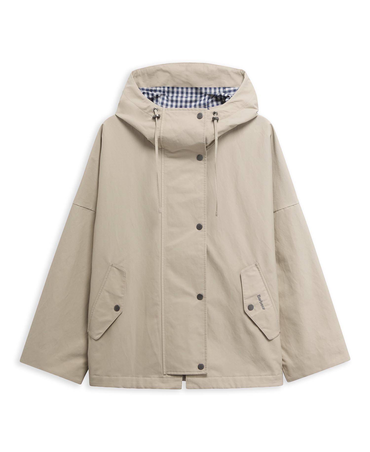 Jacke Kingswood Showerproof Light Sand/Navy Gingham