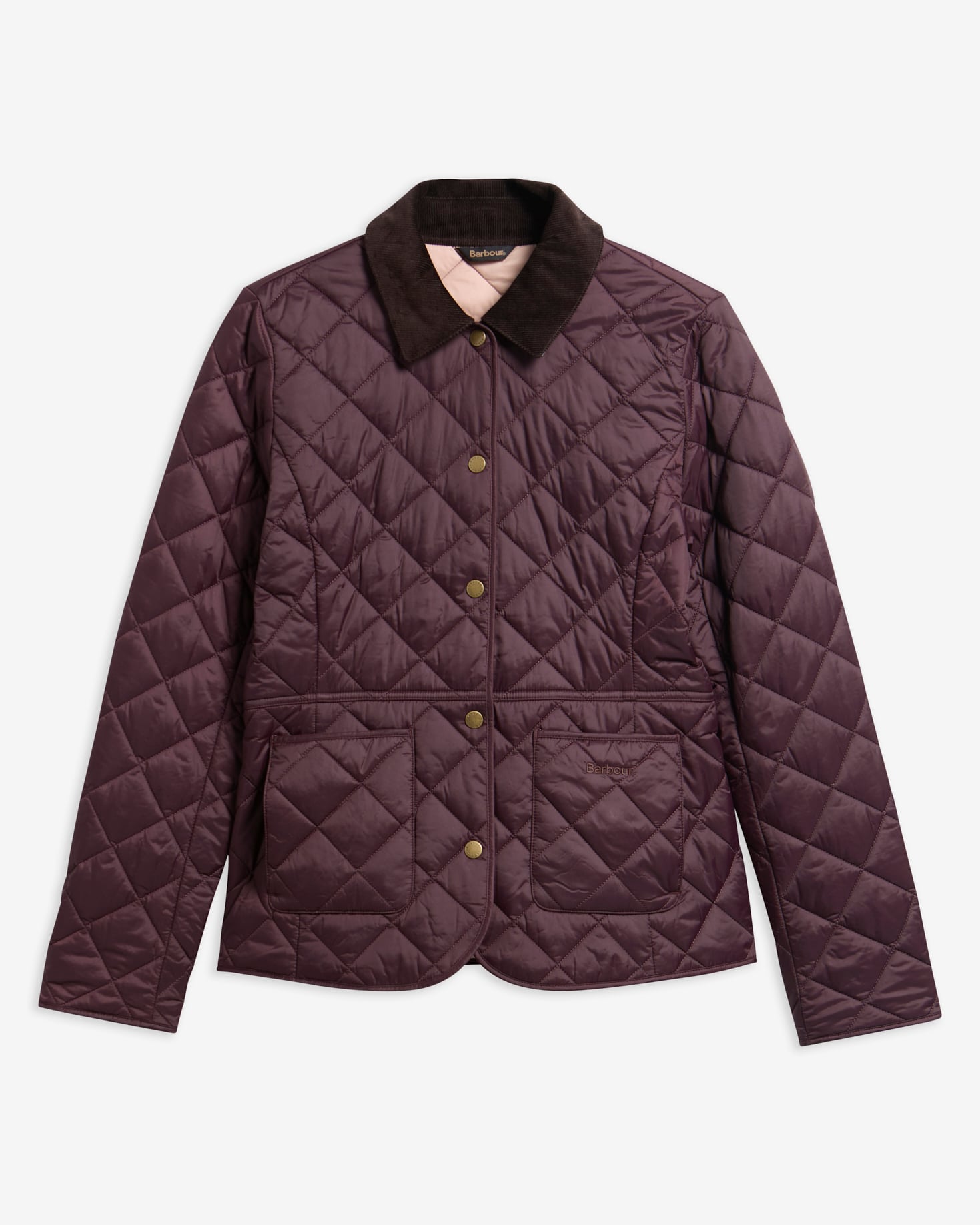 Deveron Quilted Jacket Fig/Pale Pink