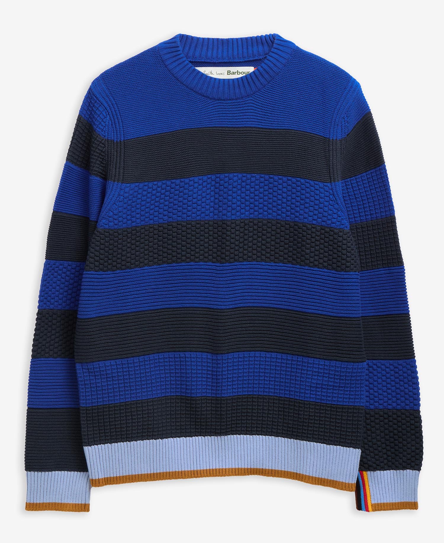 Paul Smith Loves Barbour Southwold Striped Crew Neck Jumper