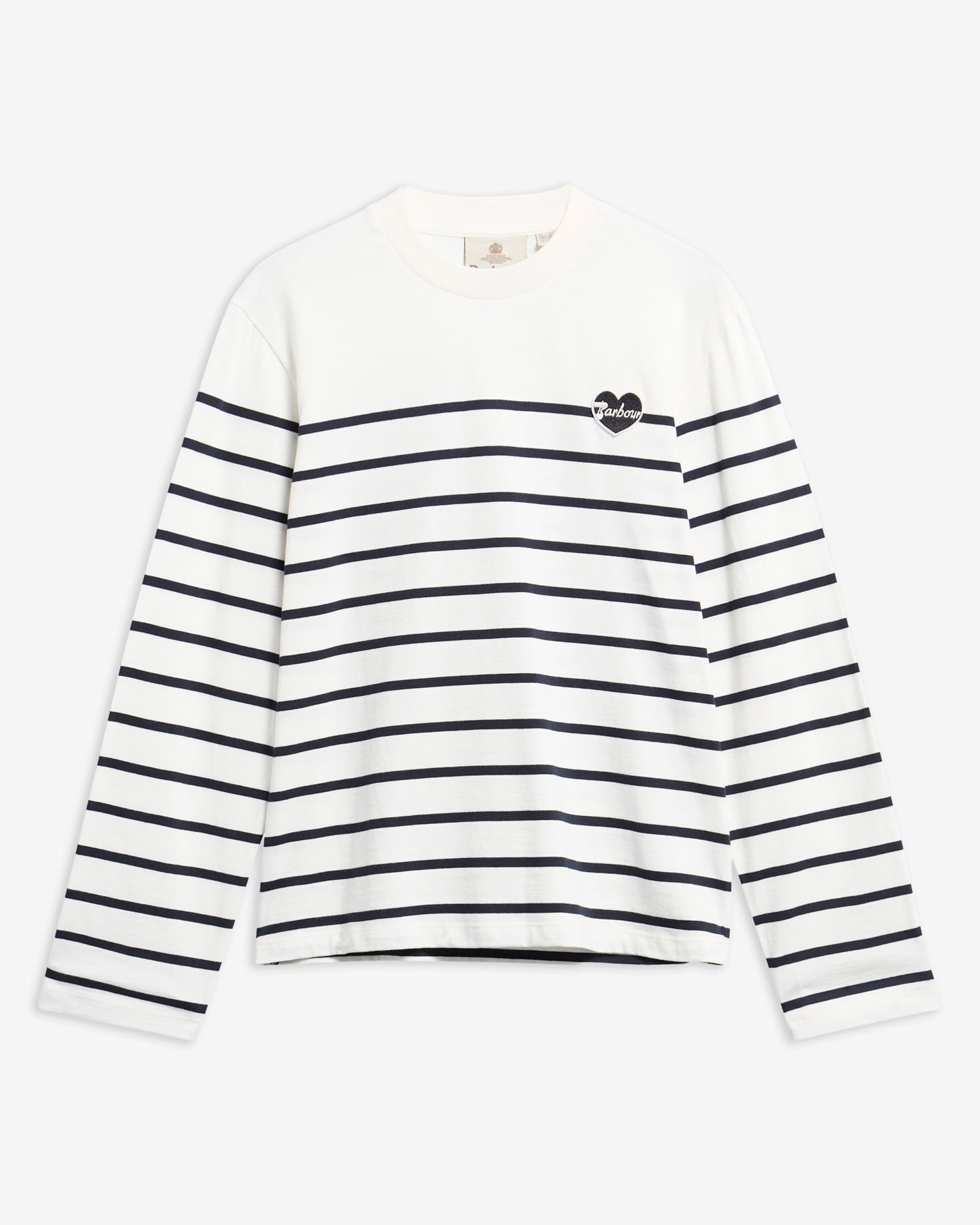 Harling Striped Long-Sleeved T-Shirt Cloud/Dark Navy