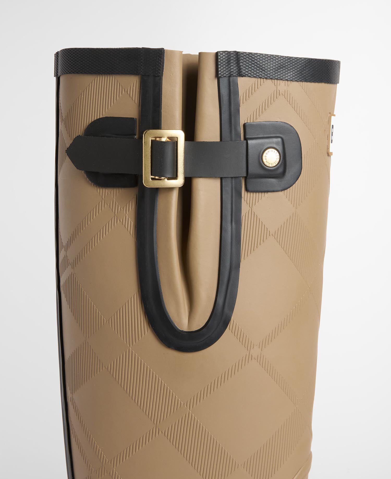Stivali in gomma e tartan Leighton Military Brown/Black