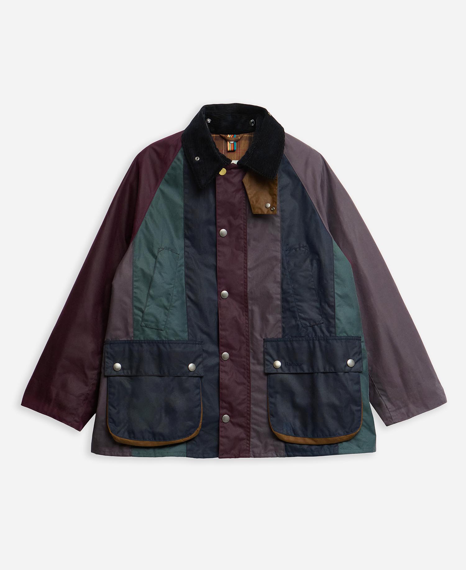 Paul Smith loves Barbour Striped Oversized Bedale Waxed Jacket Paul Smith loves Barbour Striped Oversized Bedale Waxed Jacket