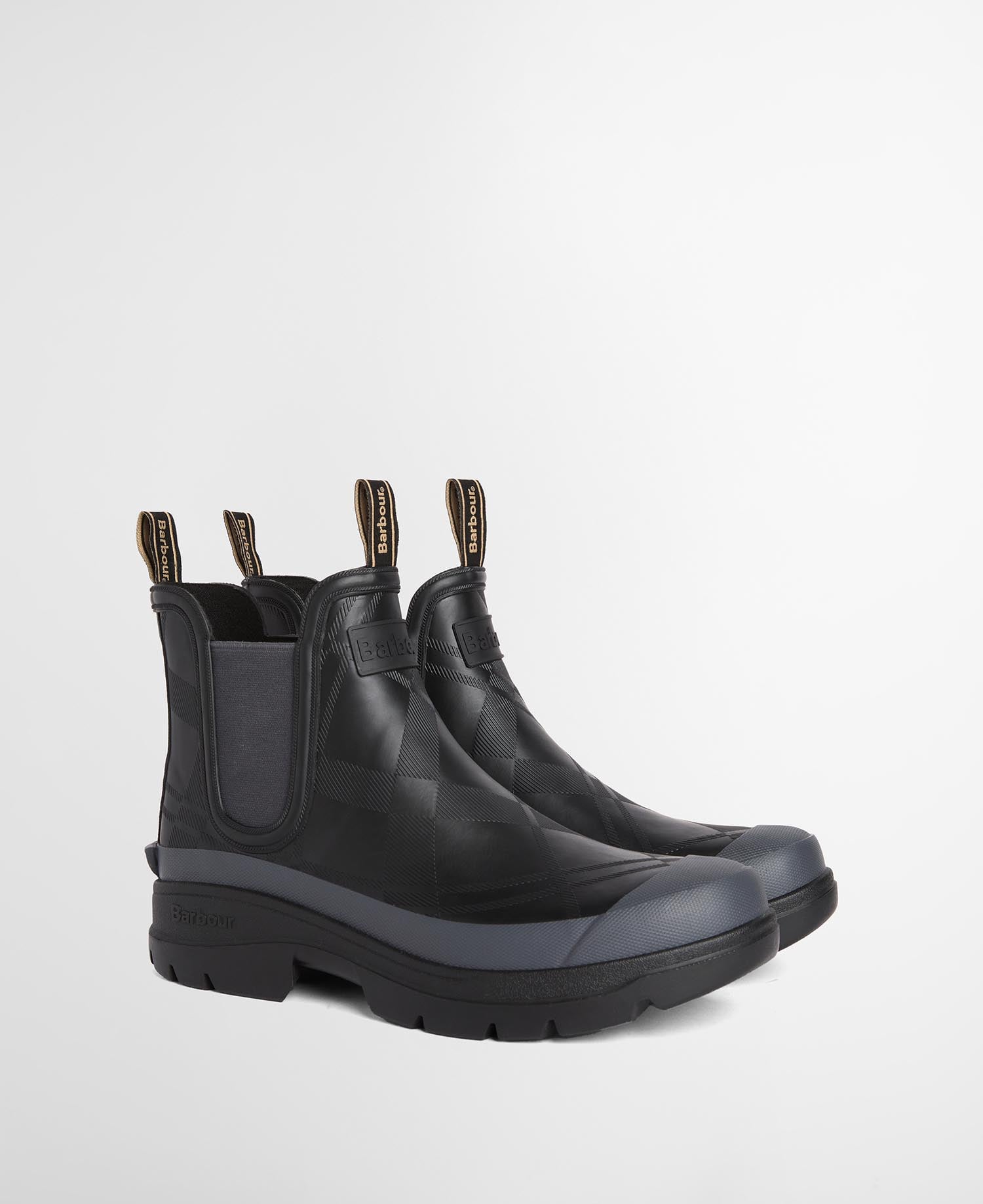 Barbour Gummistiefel Breacon Chelsea Black/Dark Grey