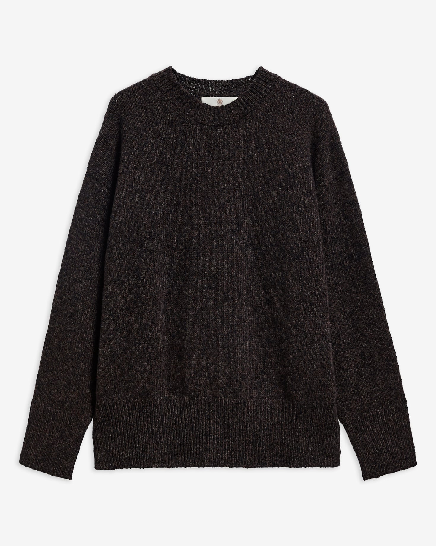 Scottish Made Chester Wool Crew Neck Jumper Rustic